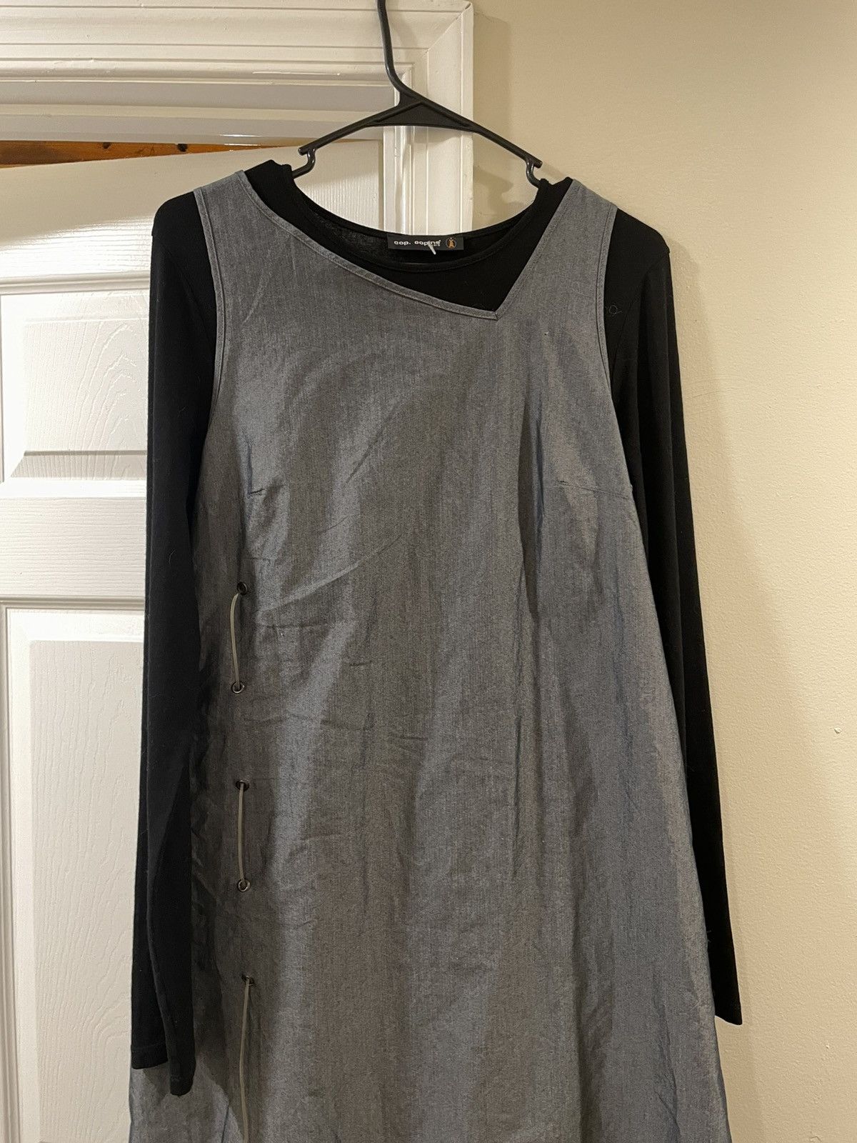 Cop Copine Vintage 2 piece Cop Copine Grey Dress Size L / US 10 / IT 46 - 1 Thumbnail