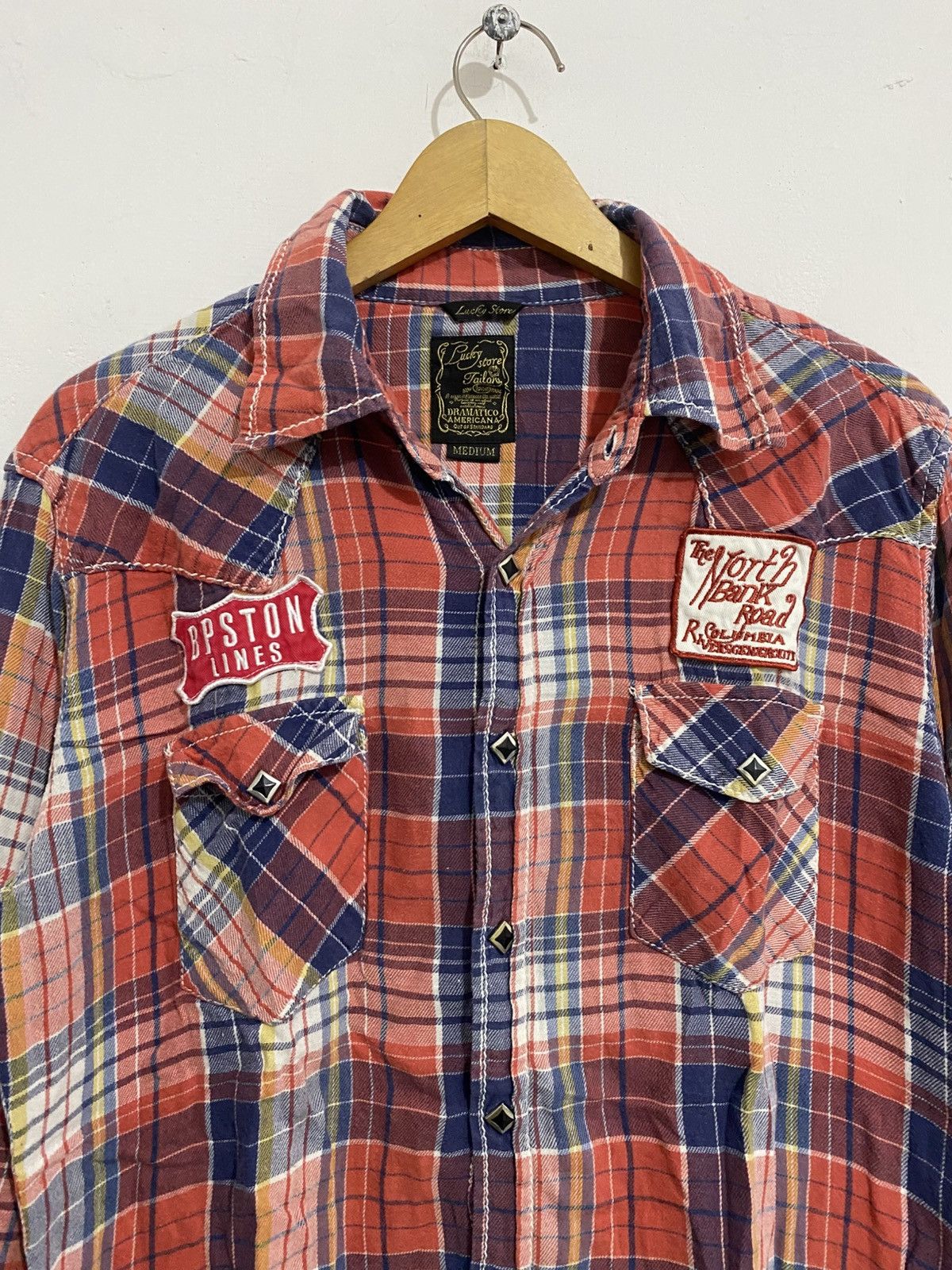 If Six Was Nine × Japanese Brand × Le Grande Bleu (L.G.B.) 💸BINDINGOFFER💸Luckystore flannel patch ifsixwasnine stylef Size US M / EU 48-50 / 2 - 2 Thumbnail