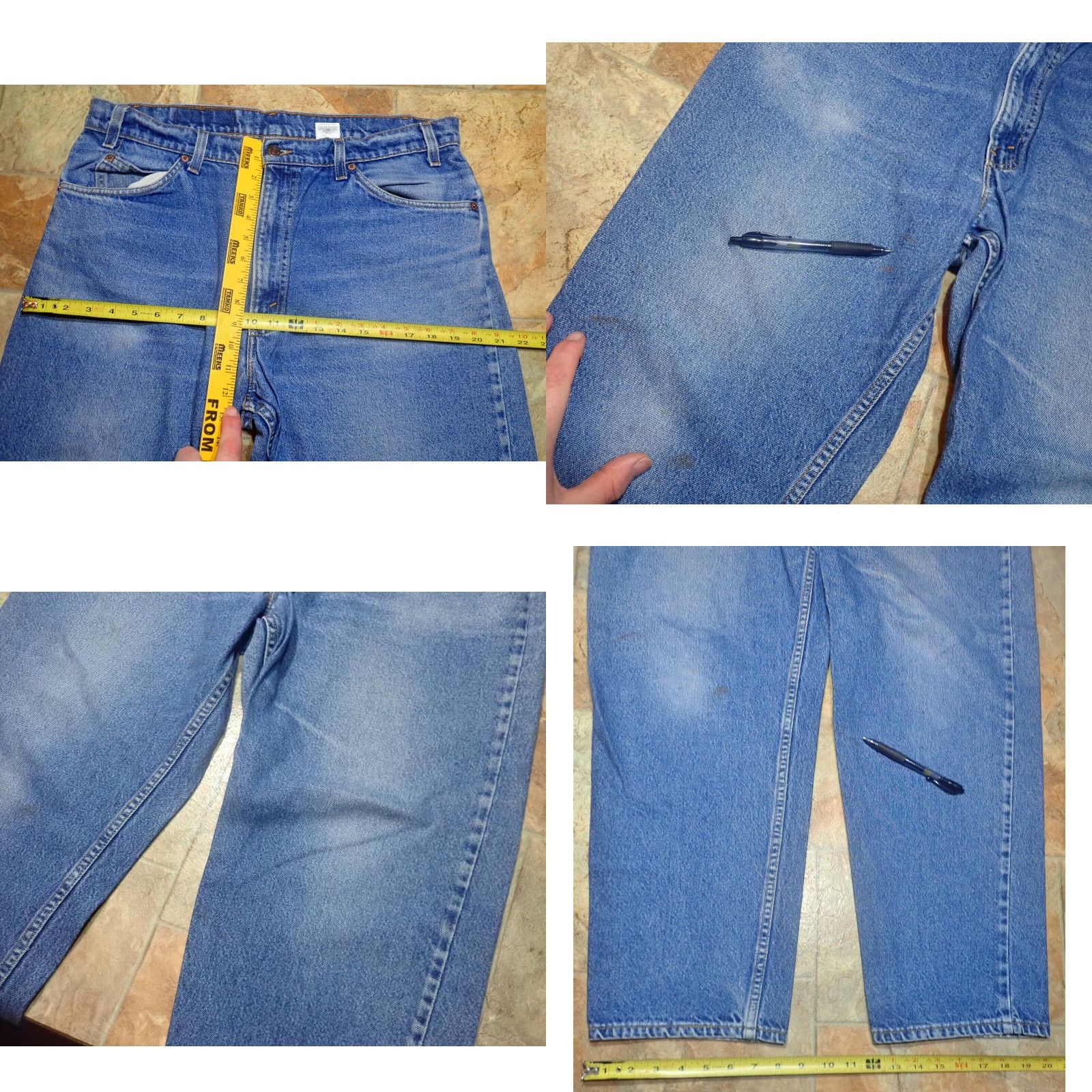 Levi's Vintage 90s Levi's Blue Jeans 38x28 Tag 38x30 (Tag 38x30 9s item title). Size US 38 / EU 54 - 8 Thumbnail