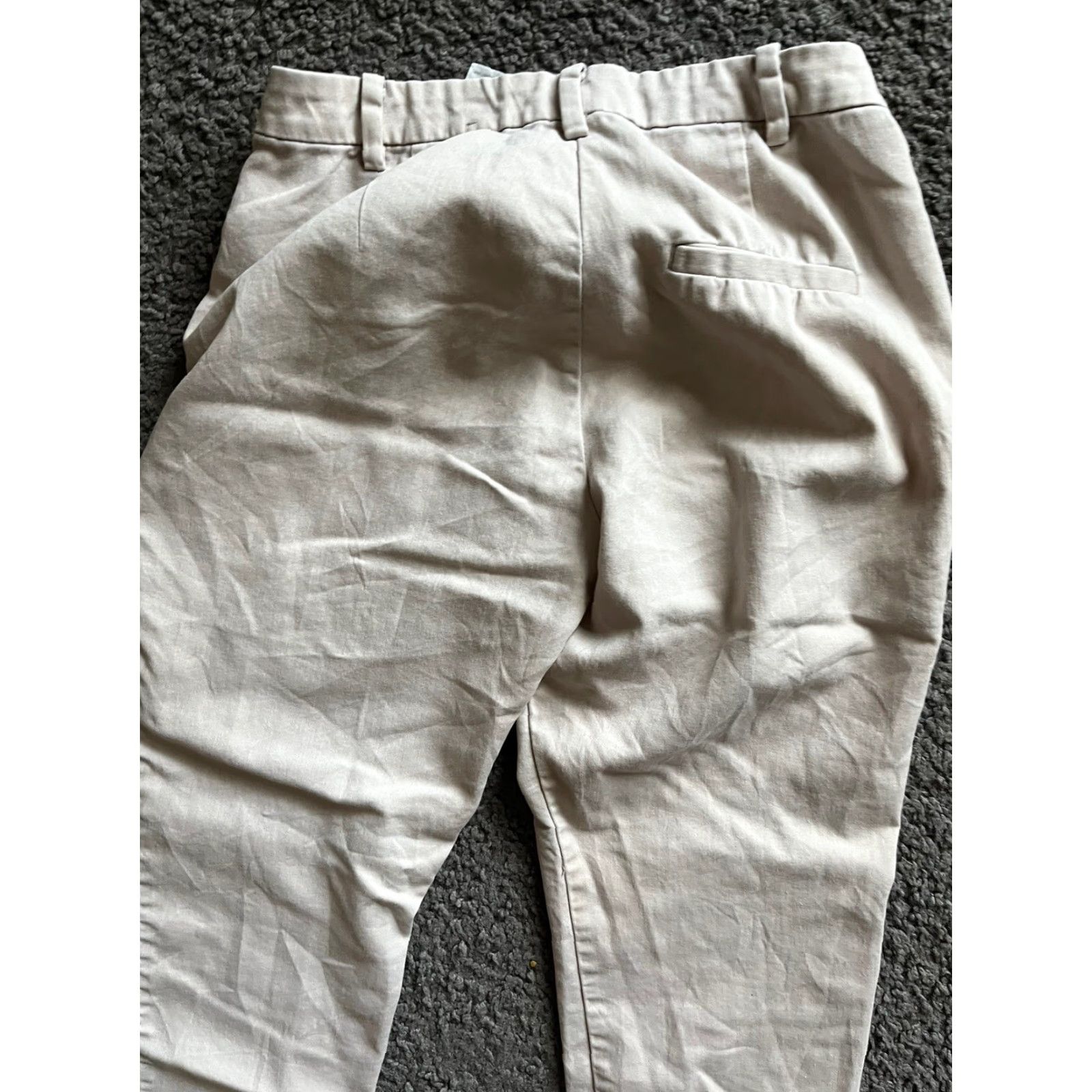 H&M H&M Dress Pants Women 4 Beige Skinny Ankle Business Casual Pull On Size 27" / US 4 / IT 40 - 4 Thumbnail