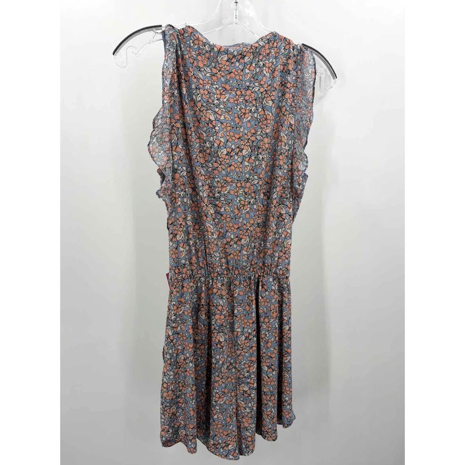 BCBGeneration BCBG Generation Blue Floral Sleeveless Romper XS Size 26" / US 2 / IT 38 - 3 Thumbnail