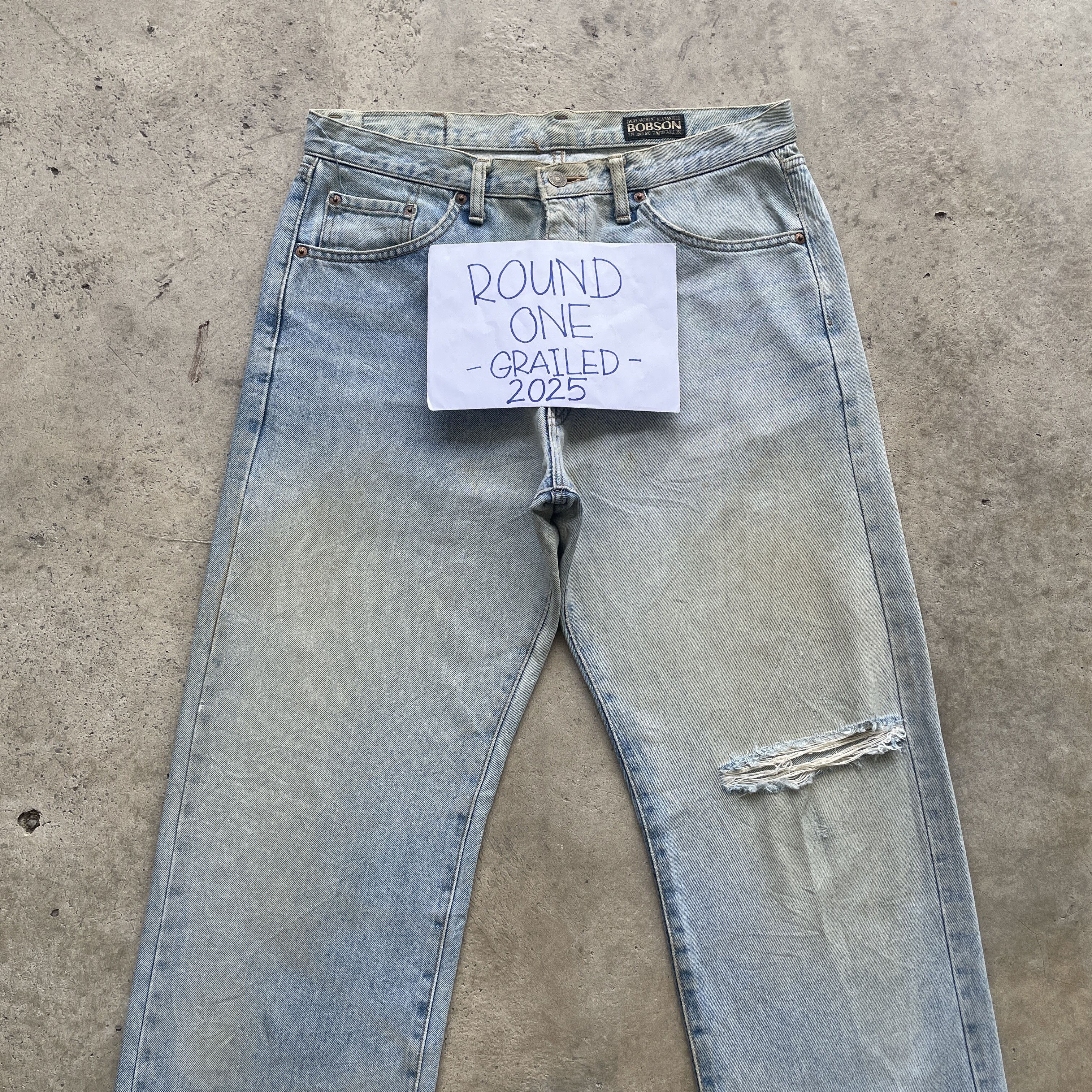 Japanese Brand W33 VINTAGE JAPAN BOBSON DENIM FADED DISTRESSED JEANS PANTS Size US 33 - 3 Thumbnail