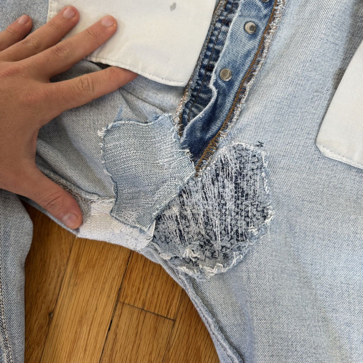Levi's × Levi's Made & Crafted × Levi's Vintage Clothing REDLINE Vintage Levi’s 501 Thrashed Jeans Size US 34 / EU 50 - 8 Thumbnail