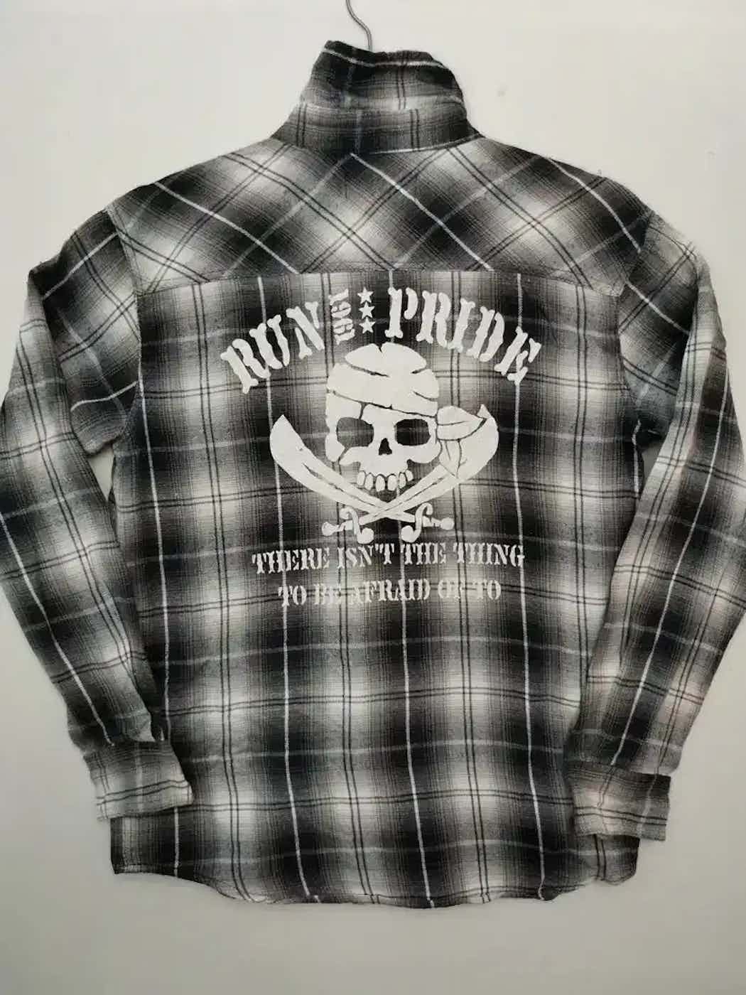 Flannel Vintage Run Pride Skull Big Logo Flannel Size US S / EU 44-46 / 1 - 4 Thumbnail