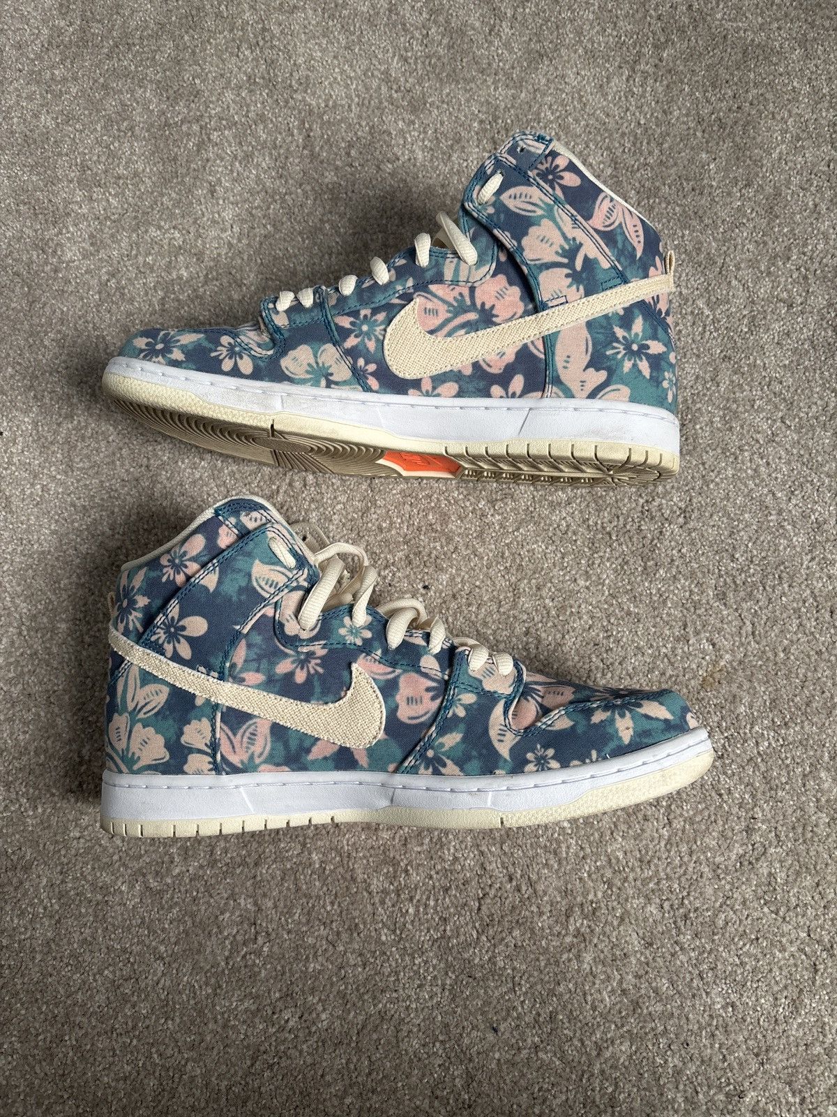 Nike Hawaiian Nike Dunk High Size US 11.5 / EU 44-45 - 4 Thumbnail