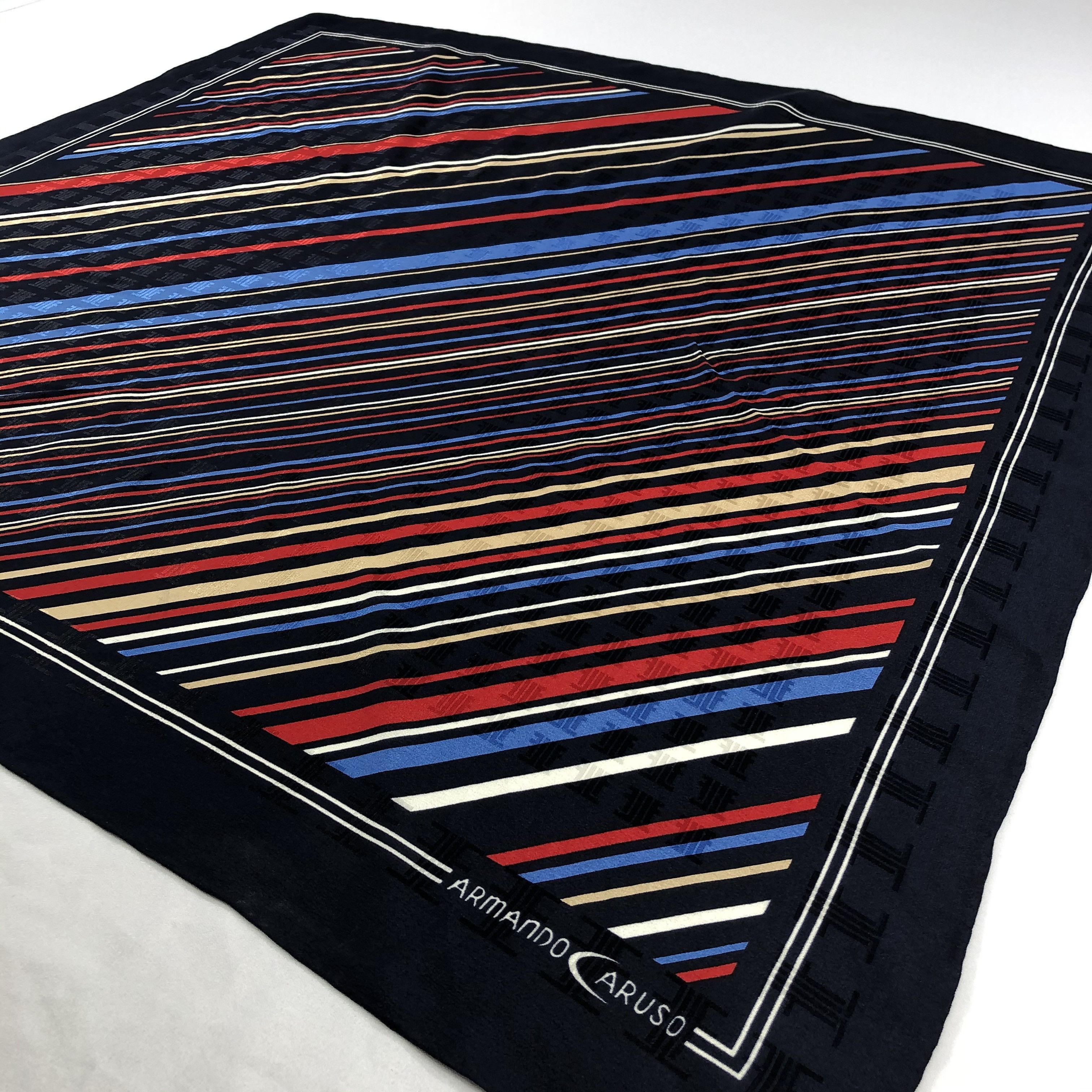 Japanese Brand Armando Caruso Silk Scarf M333 Size ONE SIZE - 4 Thumbnail