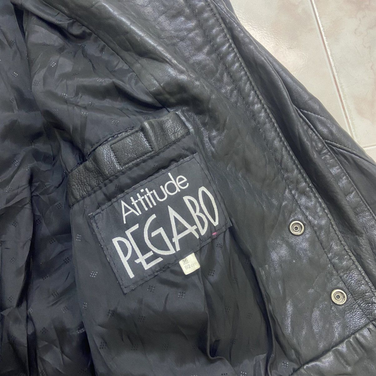 Genuine Leather × Leather Attitude Pegabo Bomber Style Loose Oversize Leather Jacket Size US M / EU 48-50 / 2 - 23 Thumbnail