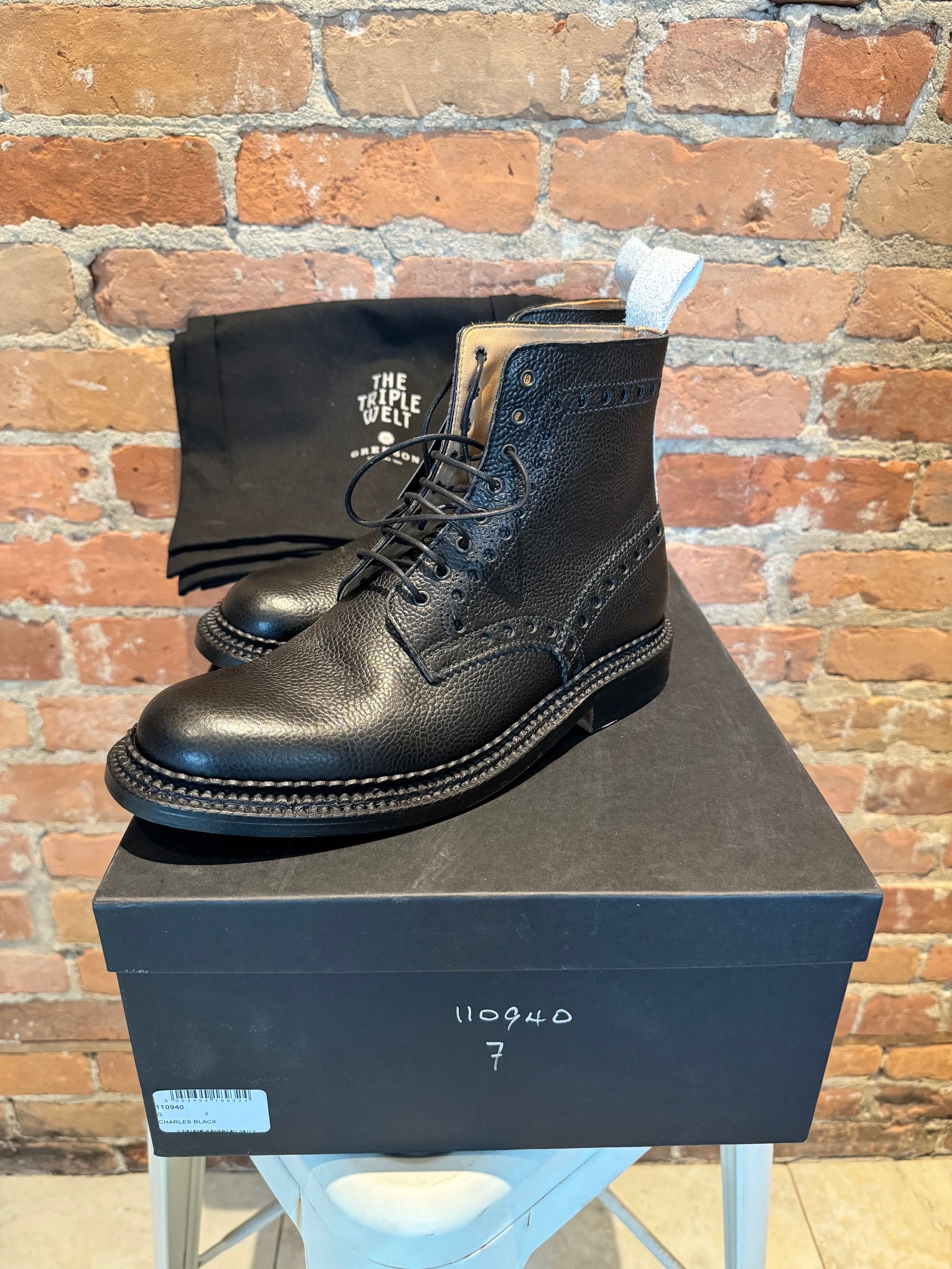 Neighborhood NEIGHBORHOOD x Grenson "Charles" Triple Welt Brogue Boots Size US 8 / EU 41 - 1 Thumbnail