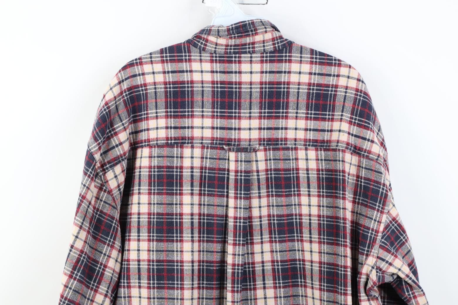 Vintage Vintage 90s Streetwear Fit Flannel Button Down Shirt Plaid Size US XL / EU 56 / 4 - 9 Thumbnail