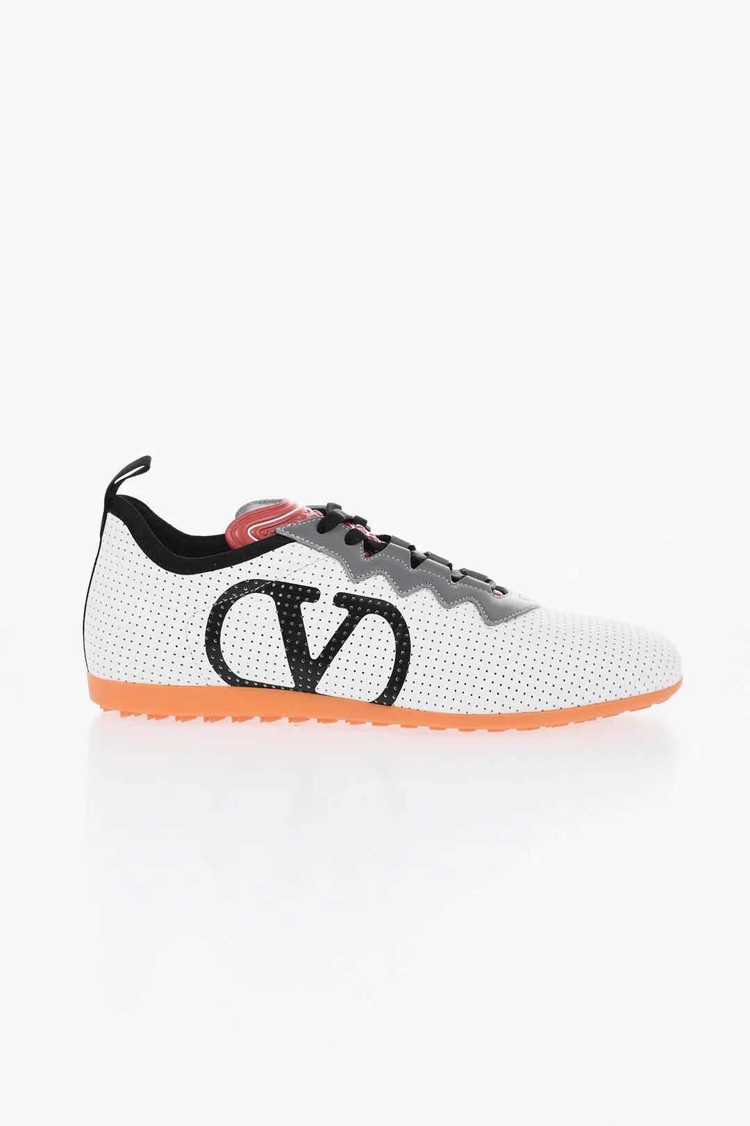 Valentino og1mm0426 Perforated Leather Sneakers in White Size US 8.5 / EU 41-42 - 1 Thumbnail