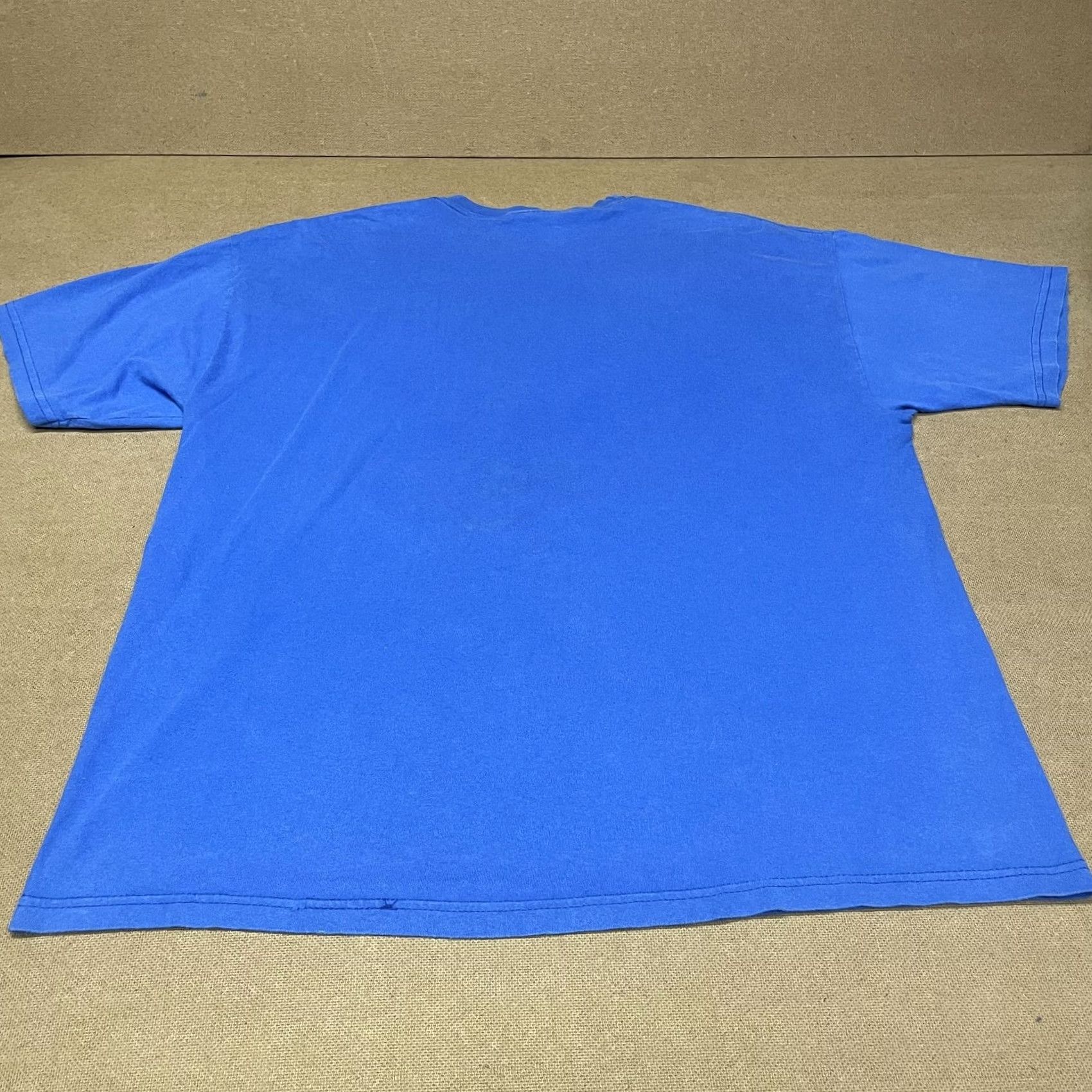 Hanes VINTAGE Hanes Heavyweight Shirt Mens XL Blue Patriotic Bald Eagle American Flag Freedom Shirt Mens XL Blue Size US XL / EU 56 / 4 - 7 Thumbnail