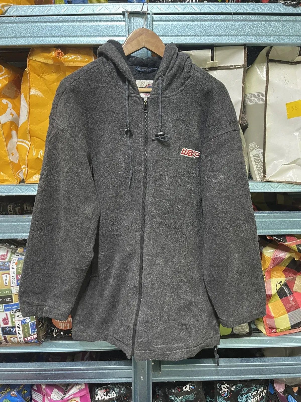 Japanese Brand Vintage Warp Fleece Zip Hoodie – Complete Streetwear Classic Size US L / EU 52-54 / 3 - 6 Thumbnail