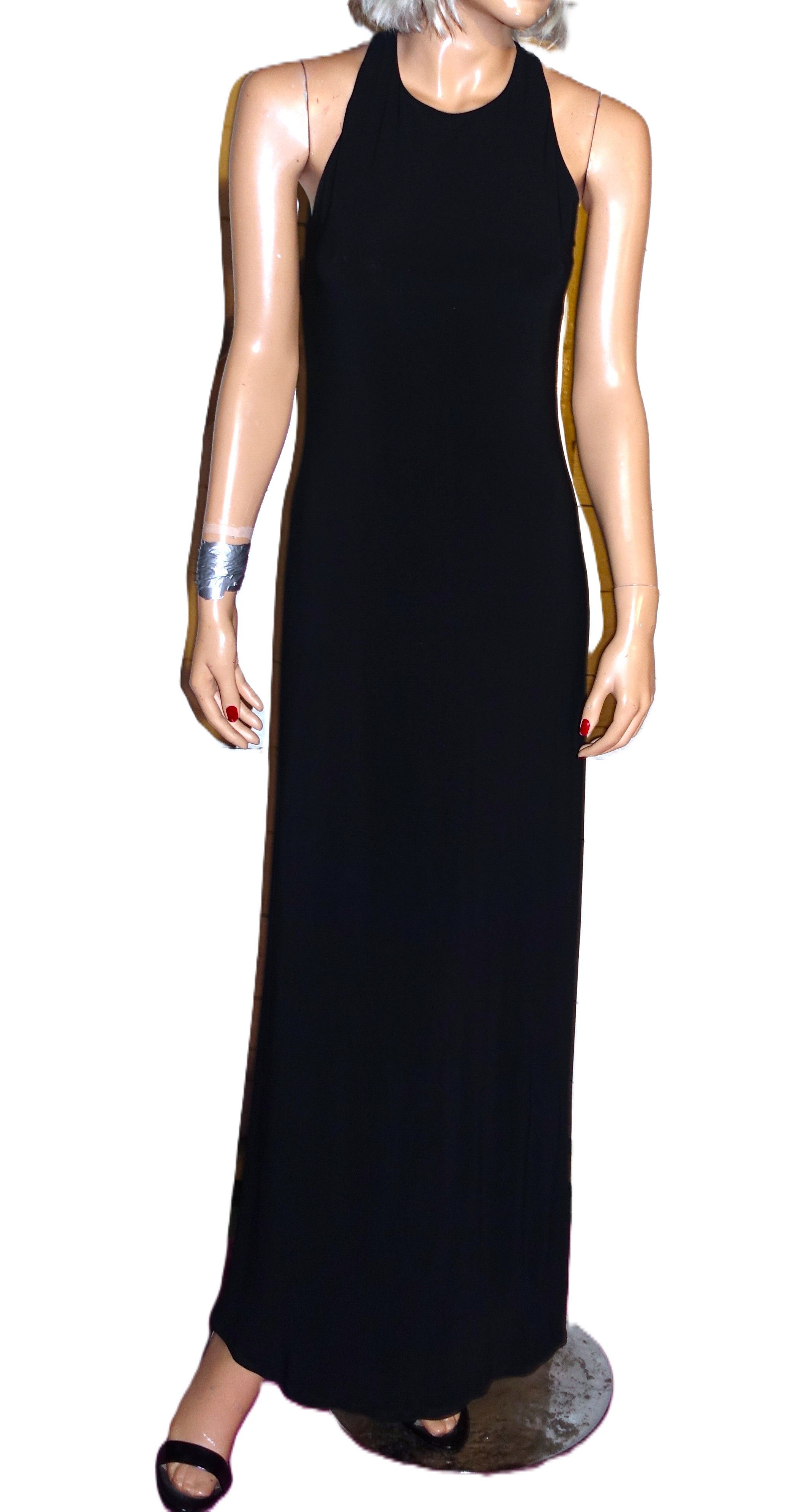 Laundry by Shelli Segal Laundry by Shelli Segal Black Open Back Maxi Dress 4 Size S / US 4 / IT 40 - 1 Thumbnail