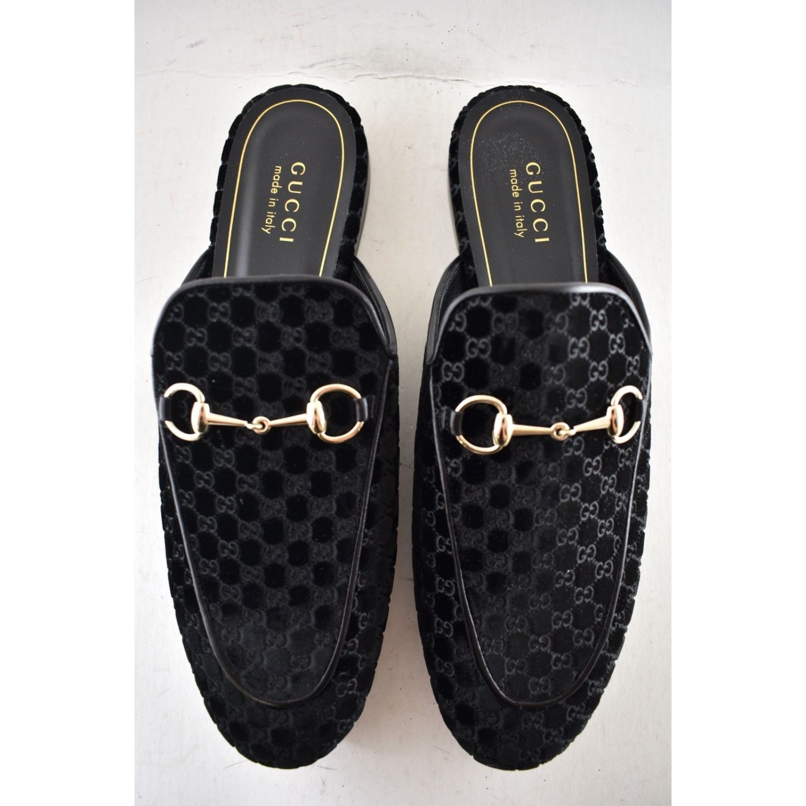 Gucci Gucci Princetown Velvet GG Black Backless Mule Flat 41 Size US 11 / IT 41 - 9 Thumbnail