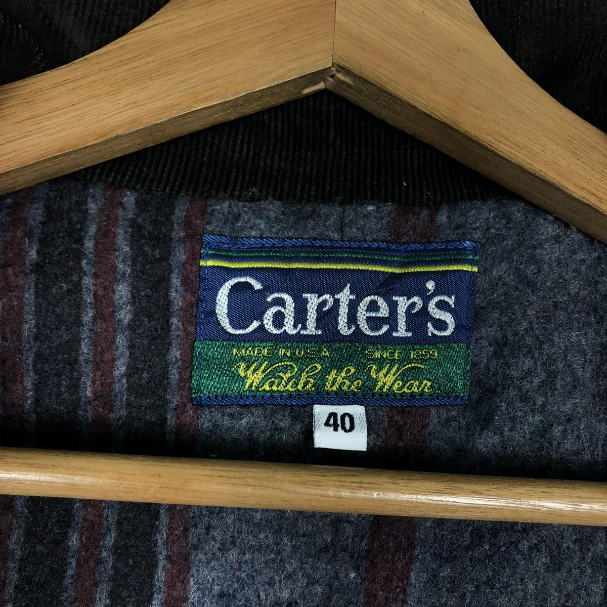 Vintage 🔥VINTAGE HICKORY CHORE JACKET CARTER’S USA BLANKET LINING Size US M / EU 48-50 / 2 - 18 Thumbnail