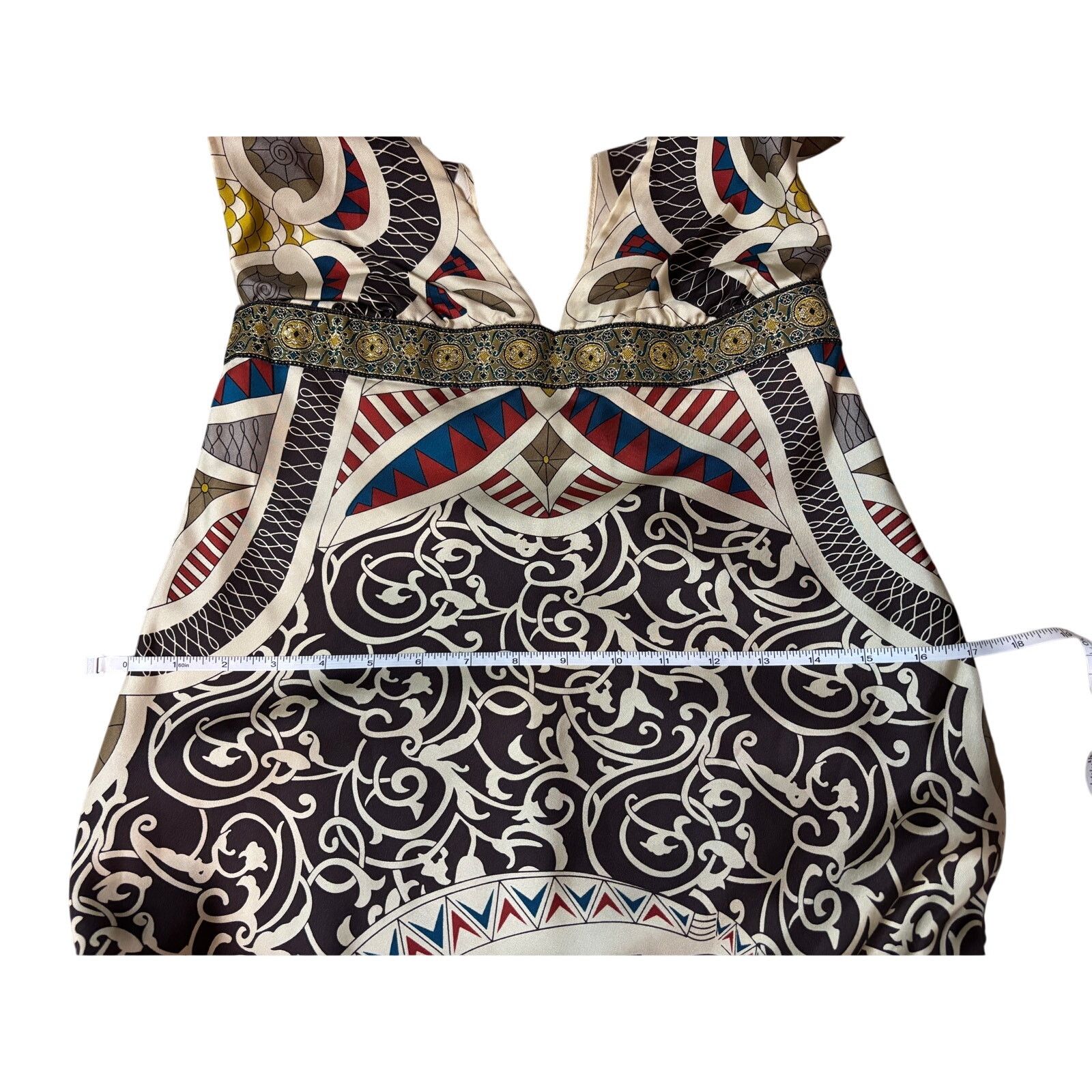 Nicole Miller Nicole Miller Silk Multi-Color Slip Dress Size 6 Size S / US 4 / IT 40 - 10 Thumbnail