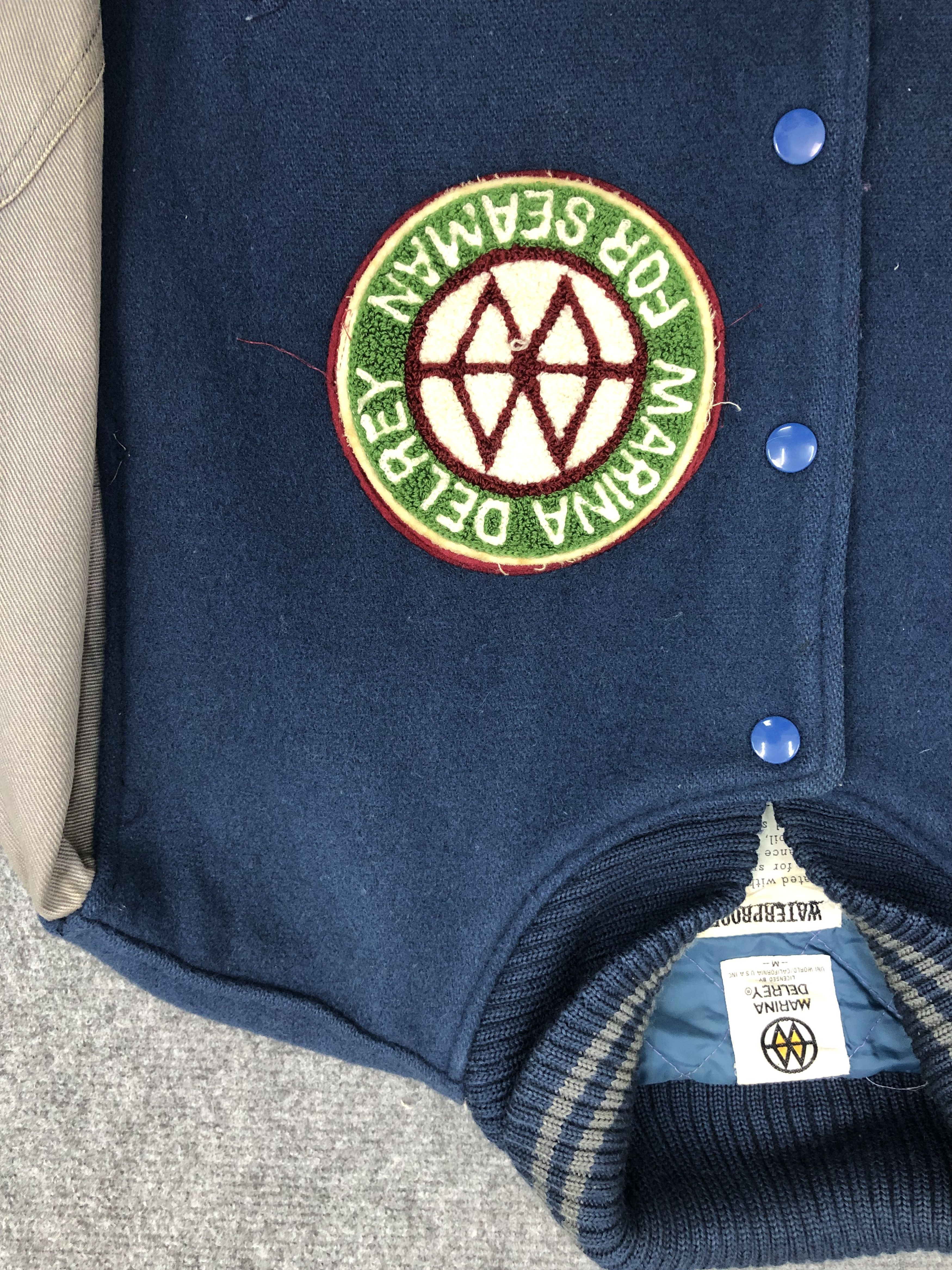 Japanese Brand Vintage Varsity Waterproof Marina Delrey Patchwork V0130 Size US M / EU 48-50 / 2 - 7 Thumbnail