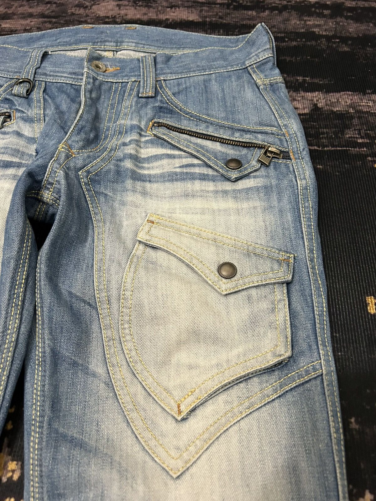 Japanese Brand Hideaways Nicole Multipocket Short Jeans Size US 31 - 5 Thumbnail