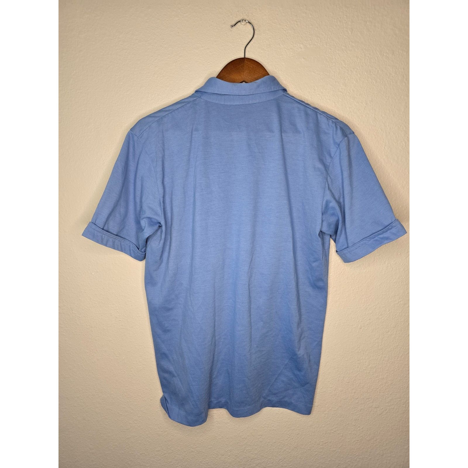 Vintage Vintage BJ Barnett Polo Mens Medium Blue Pocket Shirt 80s Size US M / EU 48-50 / 2 - 8 Thumbnail
