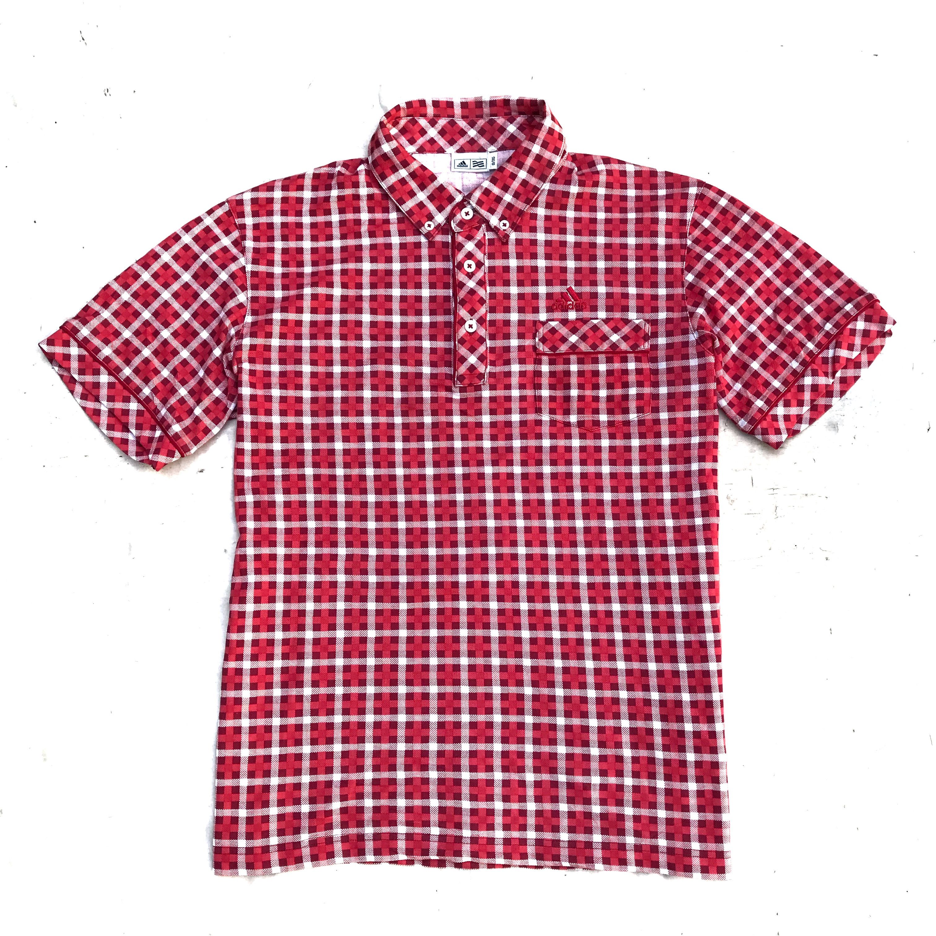 Adidas × Sports Specialties Adidas Originals Polo Golf Red Tartan Great britain england Size US L / EU 52-54 / 3 - 2 Thumbnail