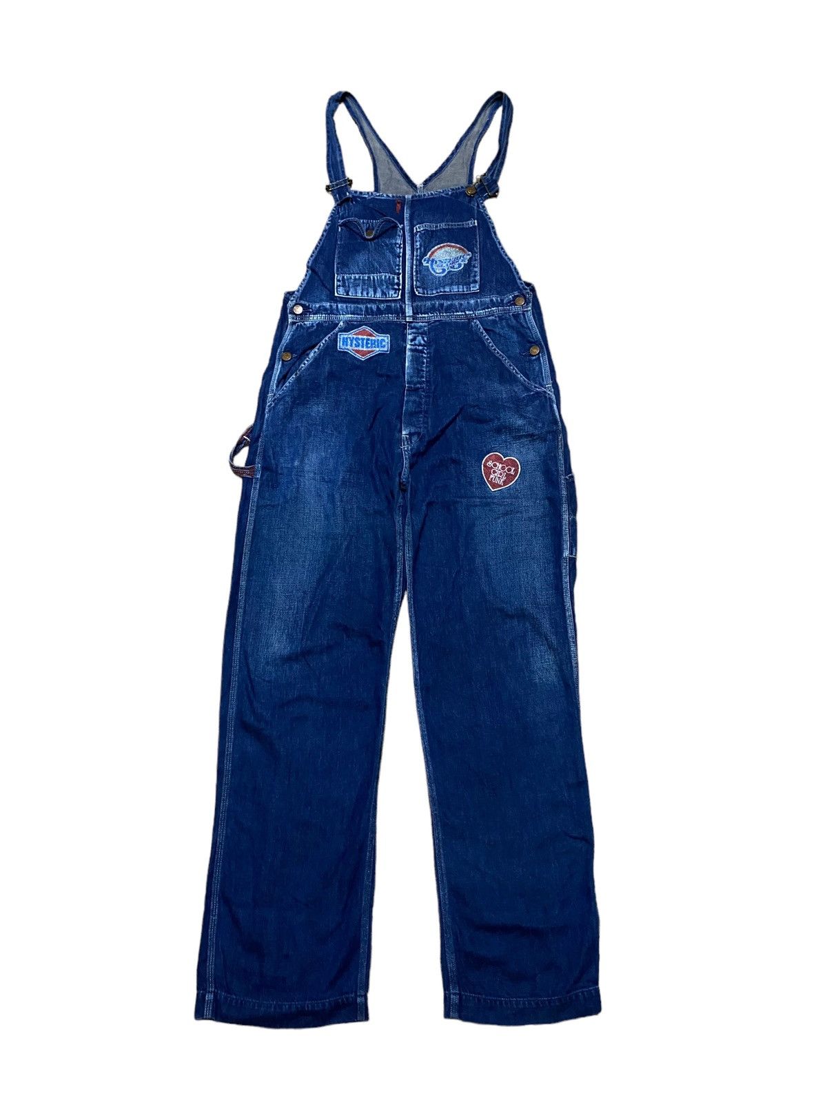 Hysteric Glamour 💥FinalDrop💥 Hysteric Glamour Indigo Blue Unisex Overalls Size US 35 - 1 Thumbnail