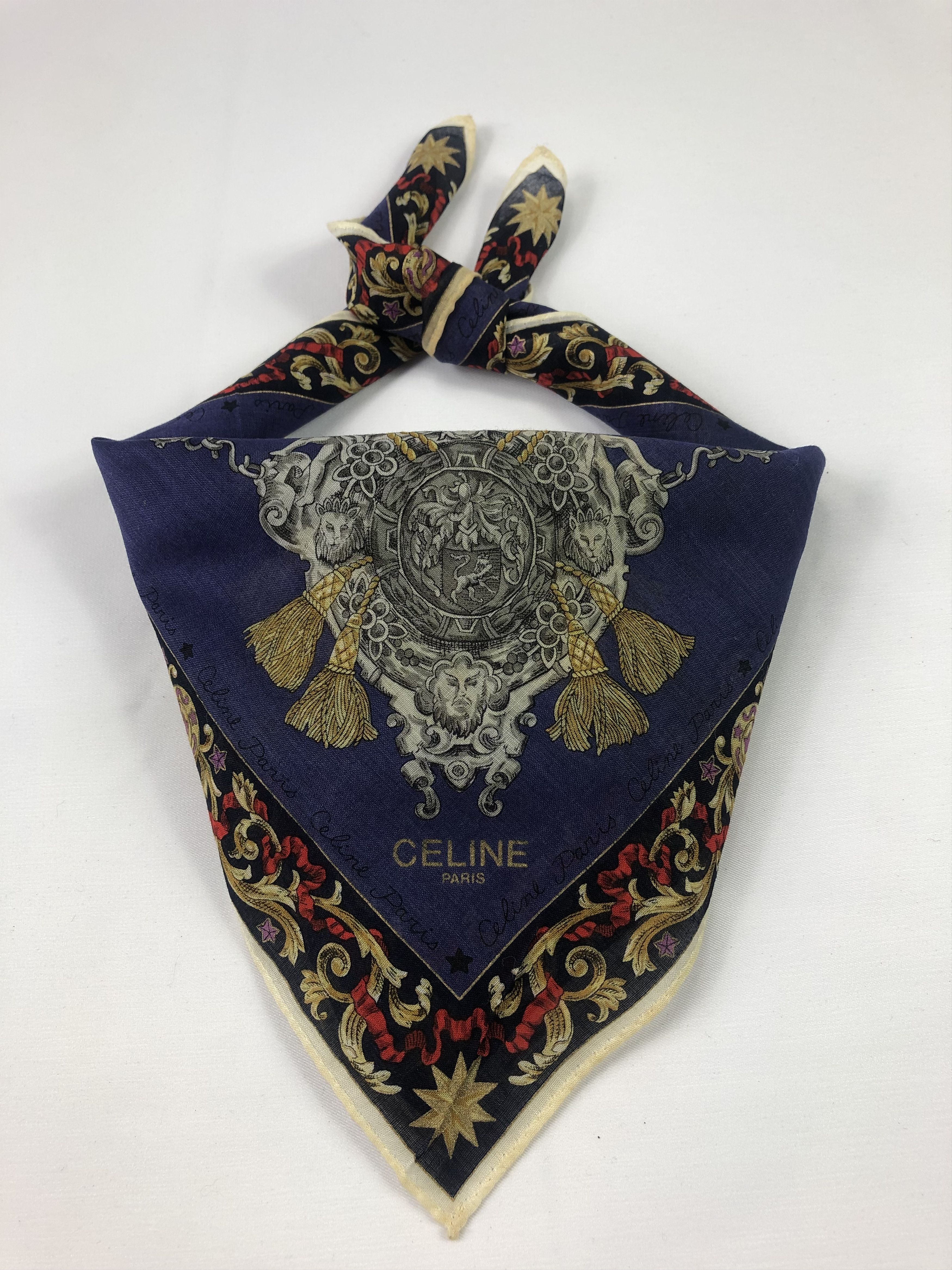 Celine Celine Handkerchief / Bandana / Neckerchief / Headscarf Size ONE SIZE - 2 Thumbnail