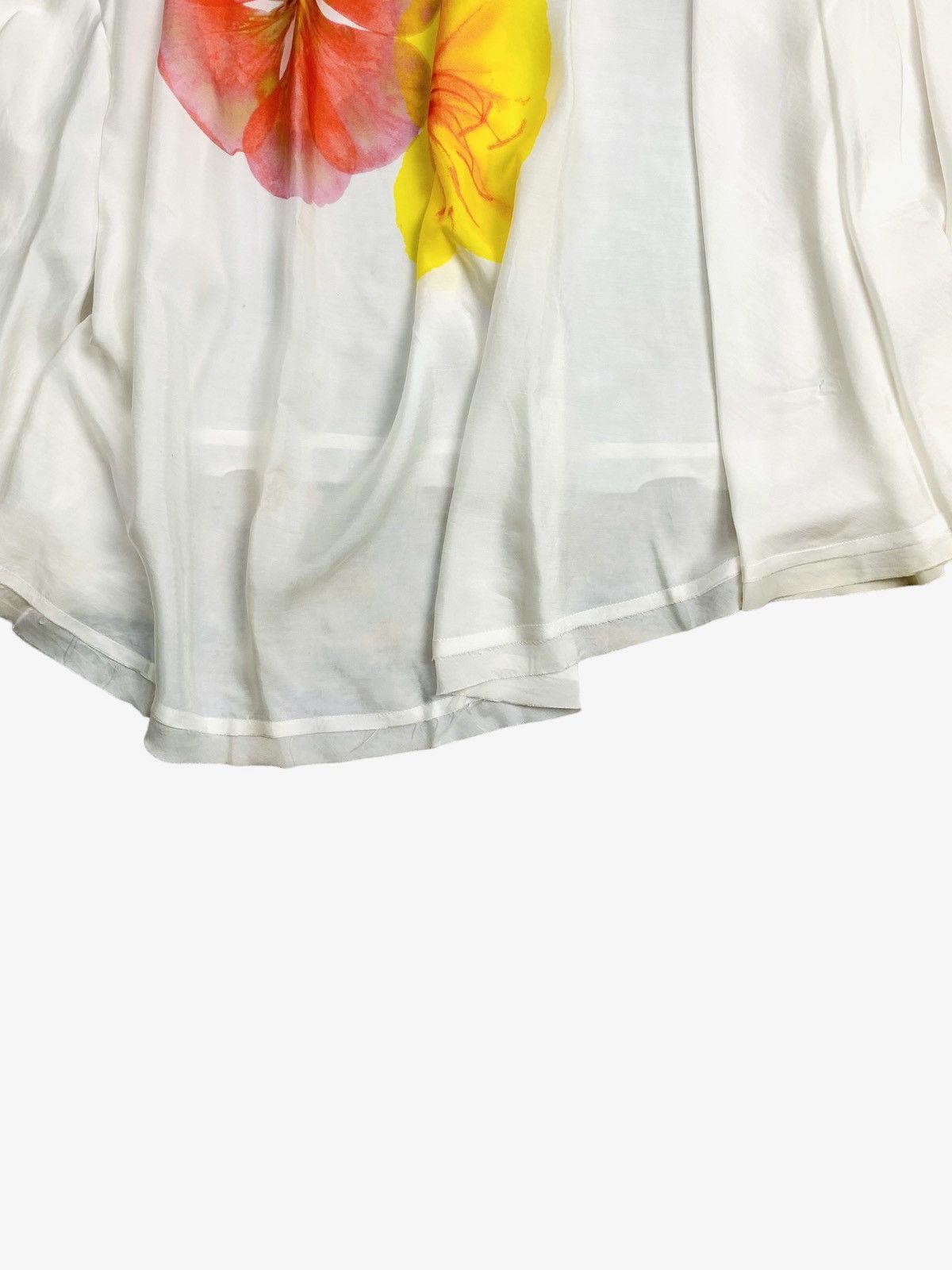 Yohji Yamamoto Y’S Yohji Yamamoto - Flower Flowy Ruffle Skirt Size 29" - 6 Thumbnail