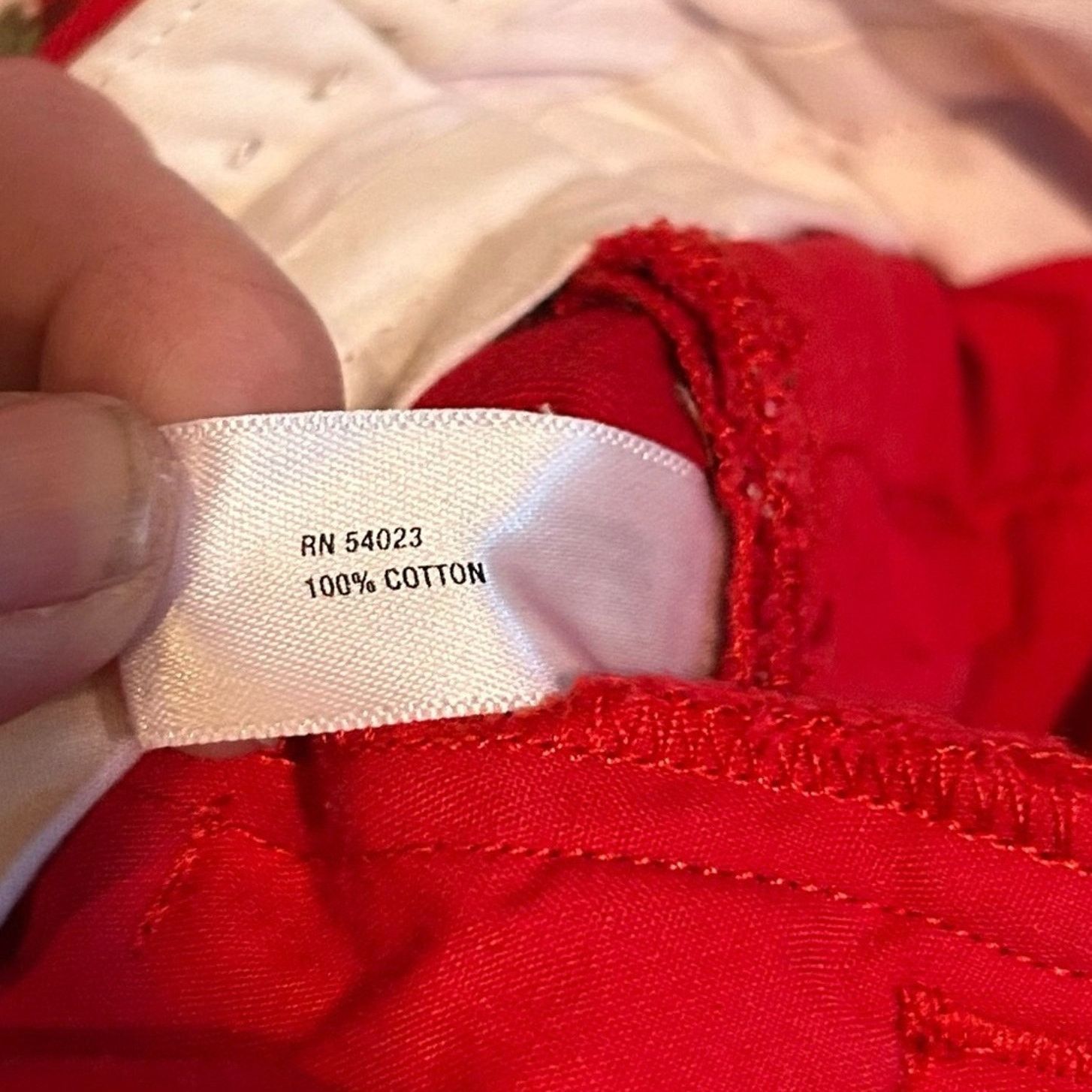 Gap Gap Modern Straight Pants Size 8 Bright Red Stretch Lux Size 30" / US 8 / IT 44 - 11 Thumbnail