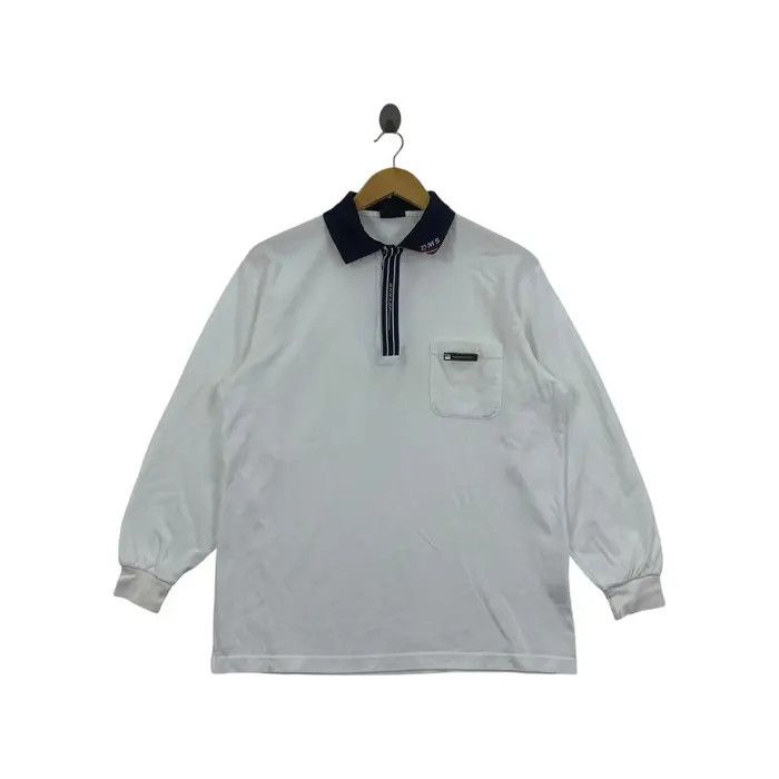 Dunlop Vintage 90’ DUNLOP MOTORSPORT Half Zipper Tee Shirt Size L / US 10 / IT 46 - 1 Thumbnail