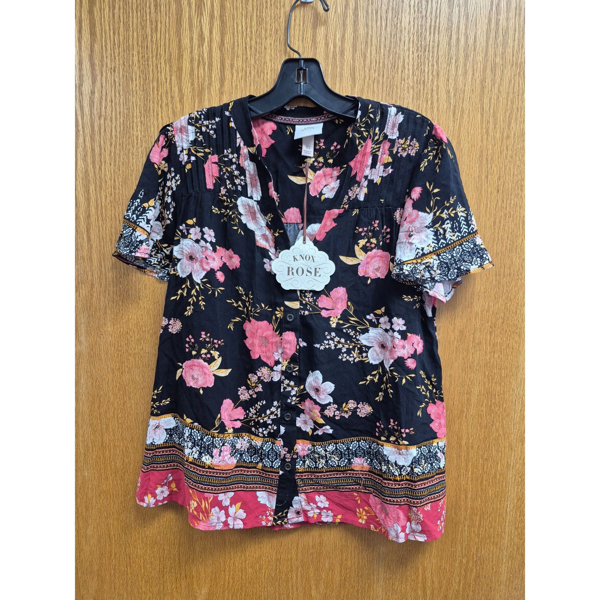 Other Knox Rose Size XS Button Down Floral Shirt Size XS / US 0-2 / IT 36-38 - 2 Thumbnail