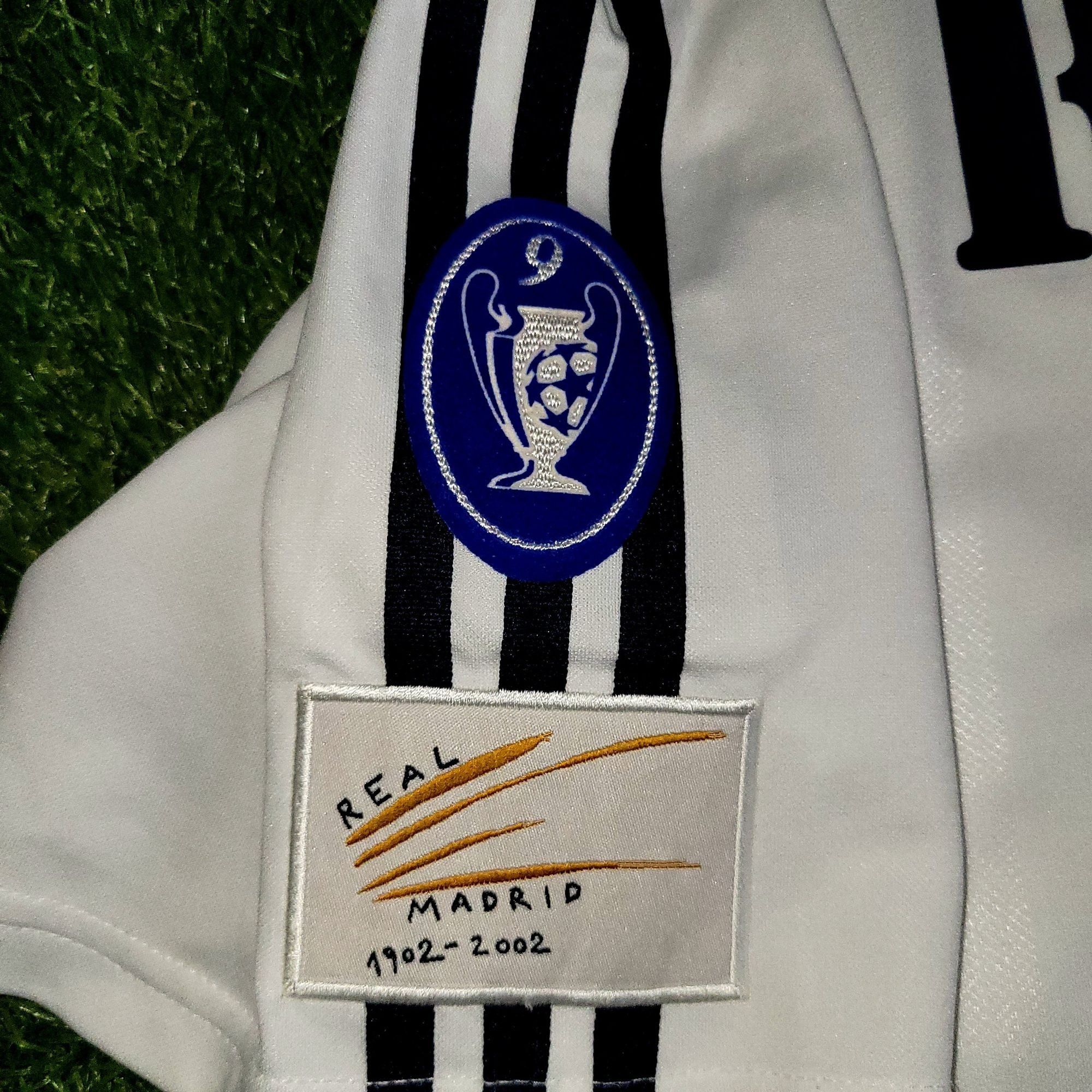 Adidas Ronaldo Real Madrid CENTENARY 2002 2003 Soccer Jersey M Size US M / EU 48-50 / 2 - 6 Thumbnail