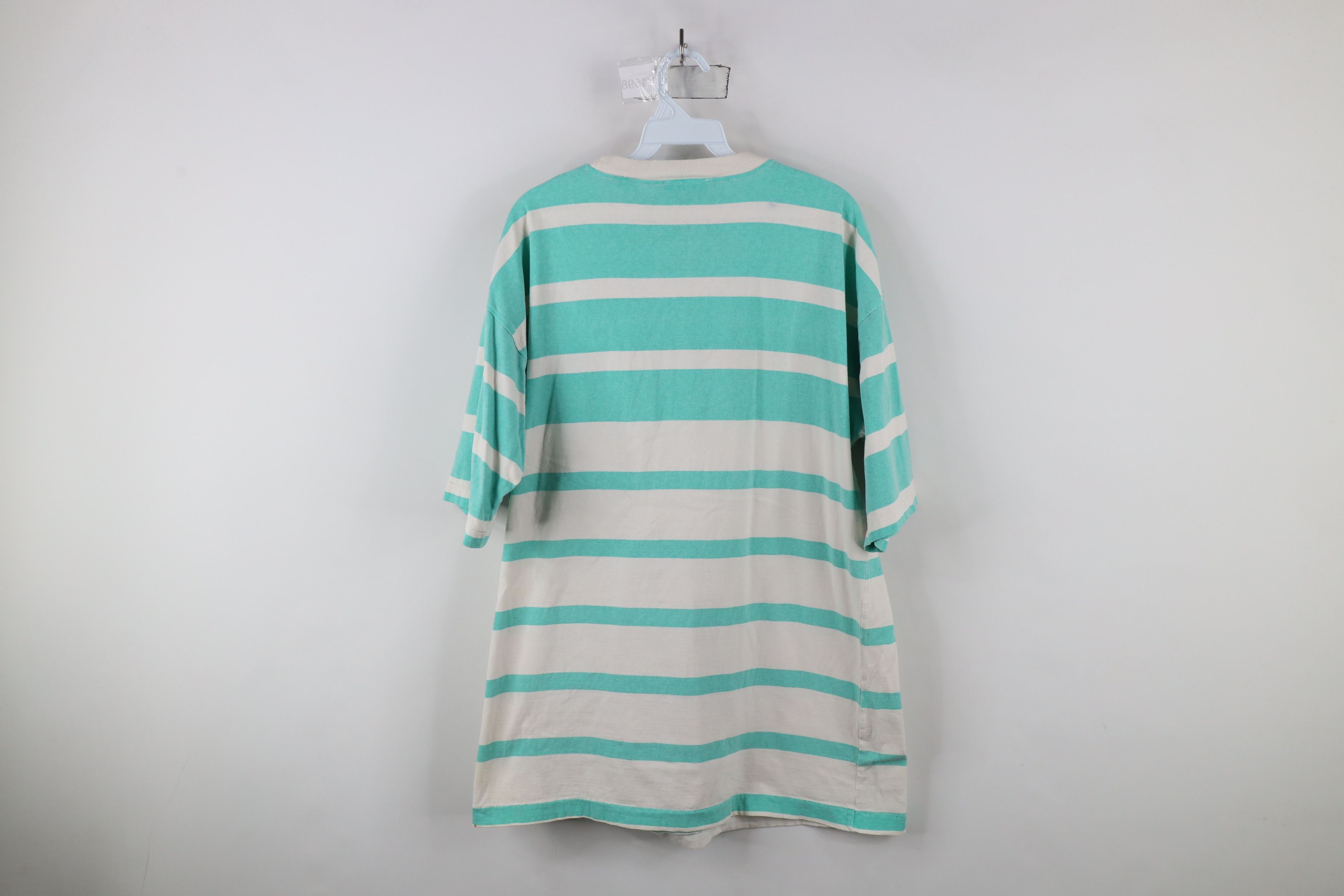 Vintage Vintage 90s Streetwear Fit Striped Pocket T-Shirt Cotton Size US L / EU 52-54 / 3 - 8 Thumbnail