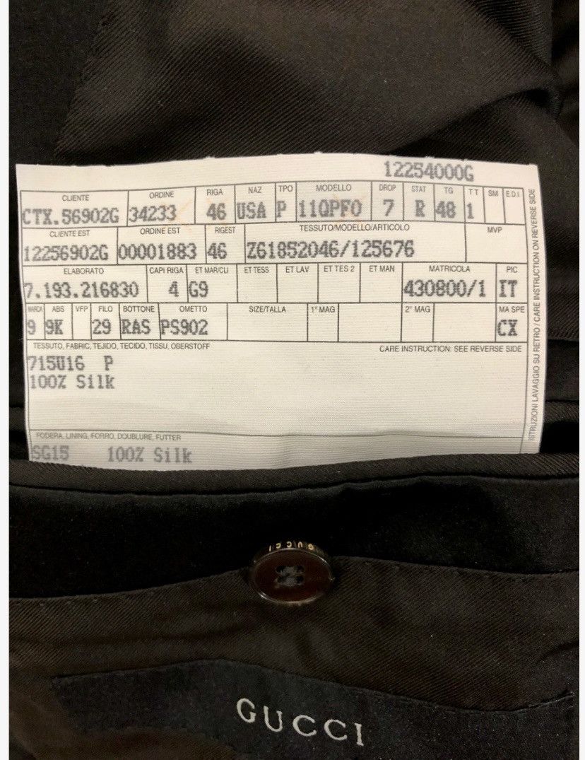 Gucci Gucci x Tom Ford 🇮🇹 black/white tattoo shawl dinner jacket 48 Size 38R - 10 Thumbnail