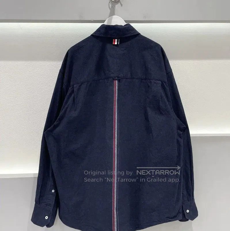 Thom Browne Thom Browne Navy Cotton Long Sleeve Shirt . Size US M / EU 48-50 / 2 - 2 Thumbnail