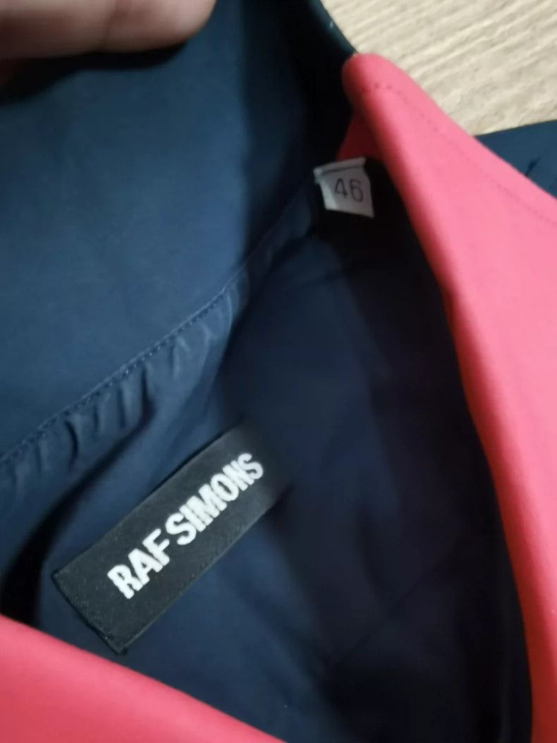 Raf Simons Raf simons Ralph Simon red-necked silhouette men's shirt Size US S / EU 44-46 / 1 - 4 Thumbnail