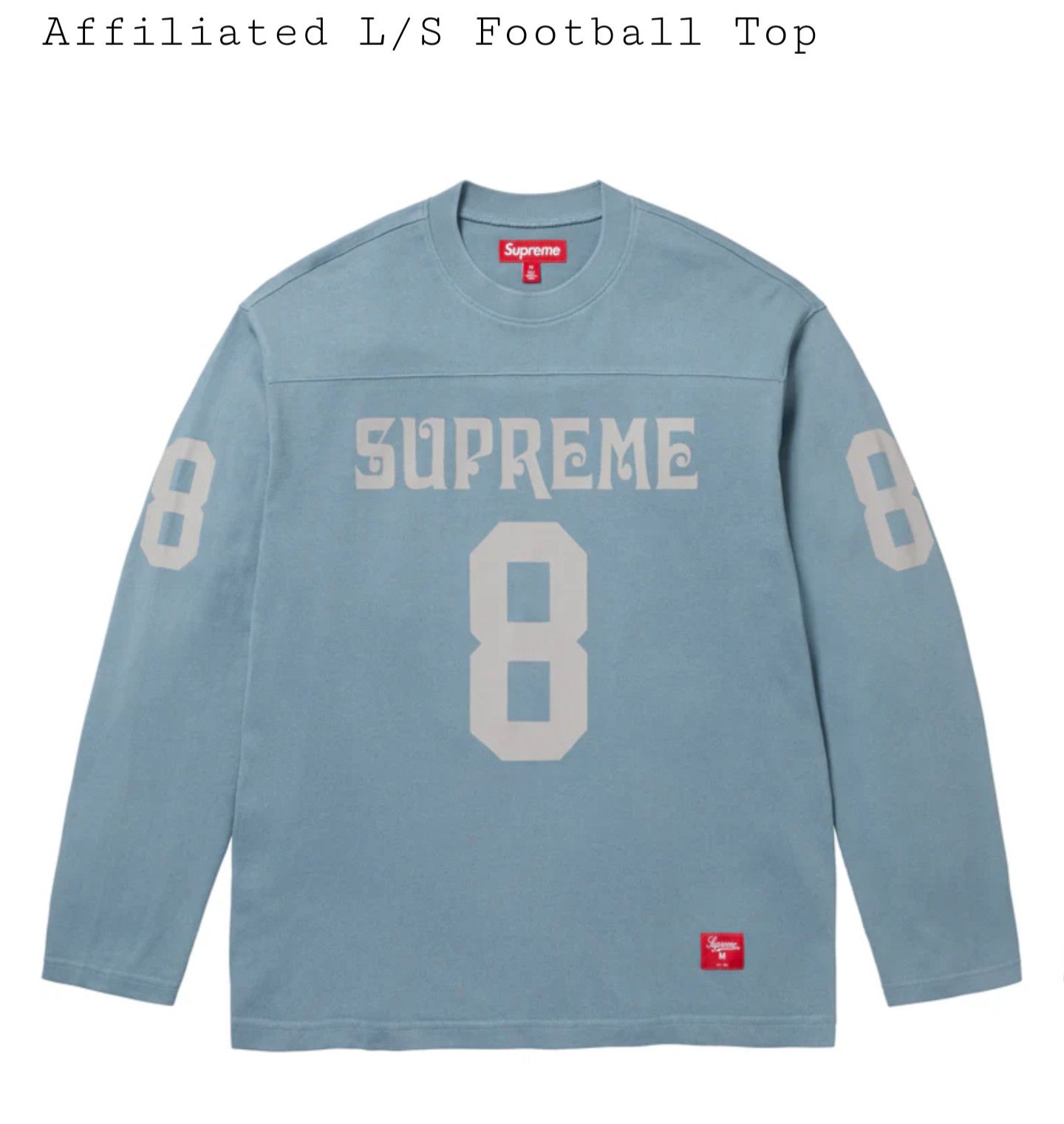 24ss Supreme 99 L/S Football Top ロンt s（99 L S Football