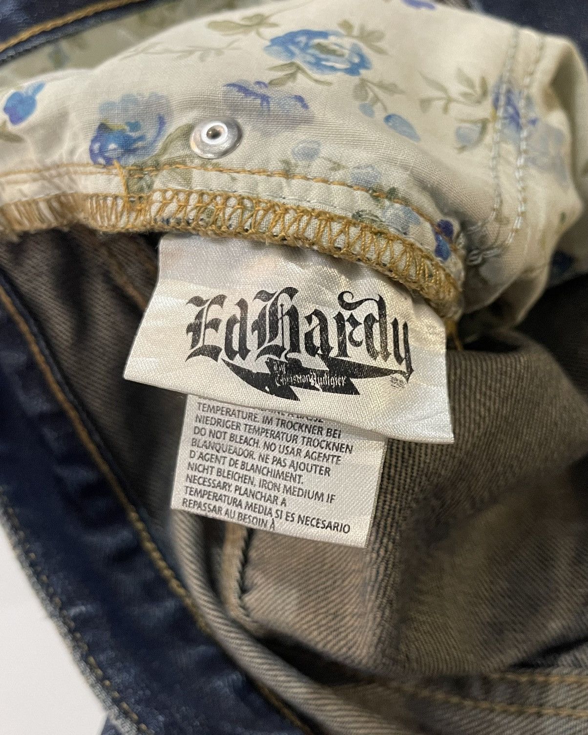 Ed Hardy ‘ ED HARDY ‘ Dark Blue Baggy Jorts ‘ New York City ‘ Size US 34 / EU 50 - 7 Thumbnail