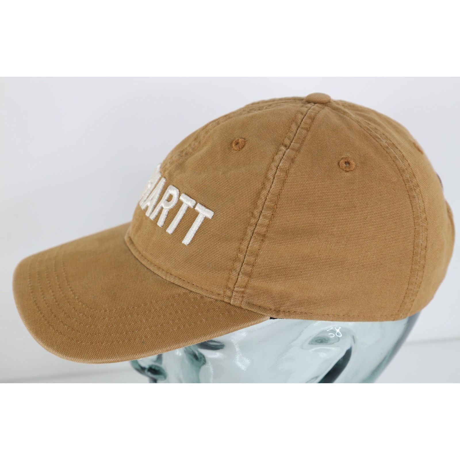 Carhartt Vintage Y2K Carhartt Spell Out Canvas Hat Cap Duck Brown Size ONE SIZE - 3 Thumbnail