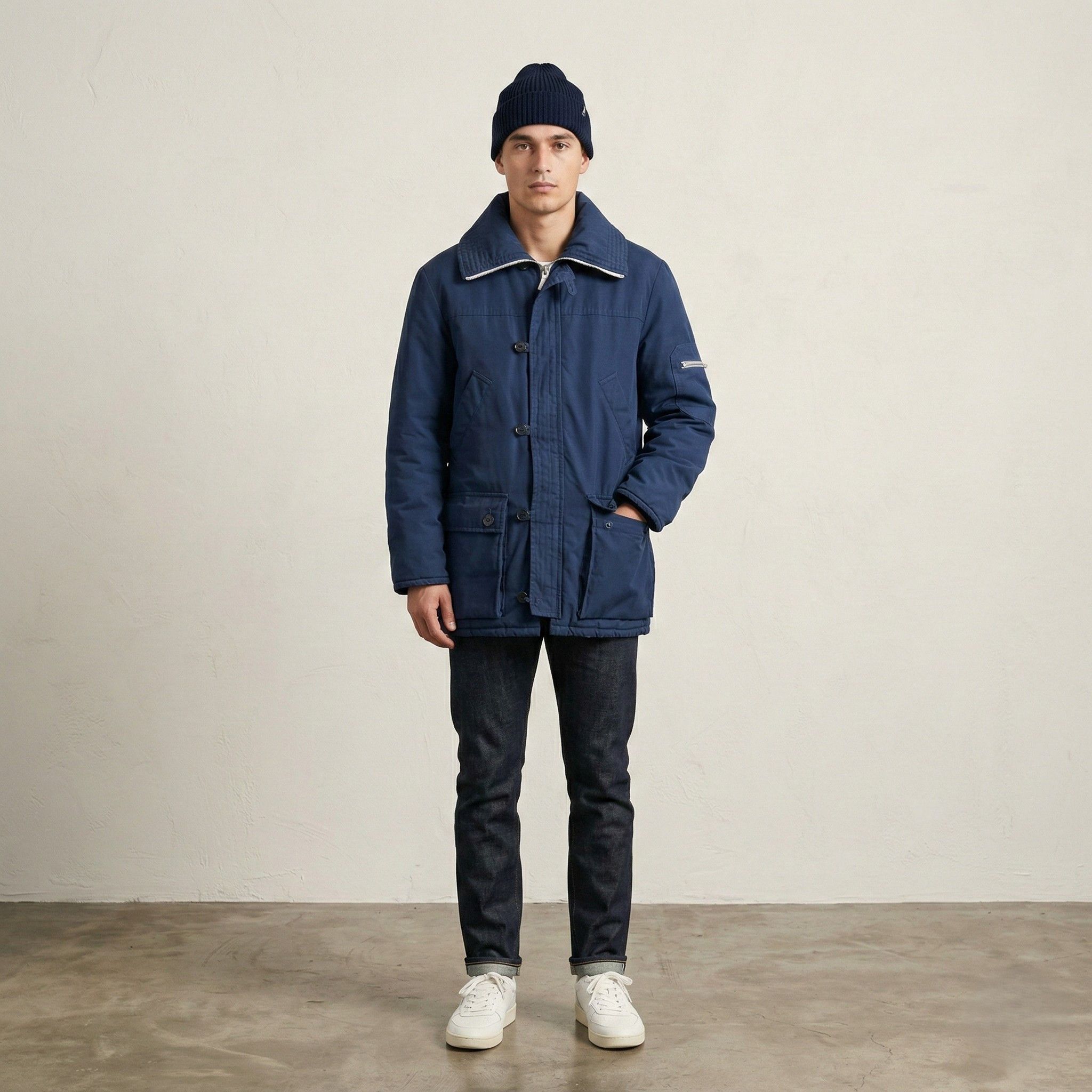 Vintage Mammut Men 46 M Jacket Vintage Navy Blue 2091 Size US M / EU 48-50 / 2 - 1 Thumbnail