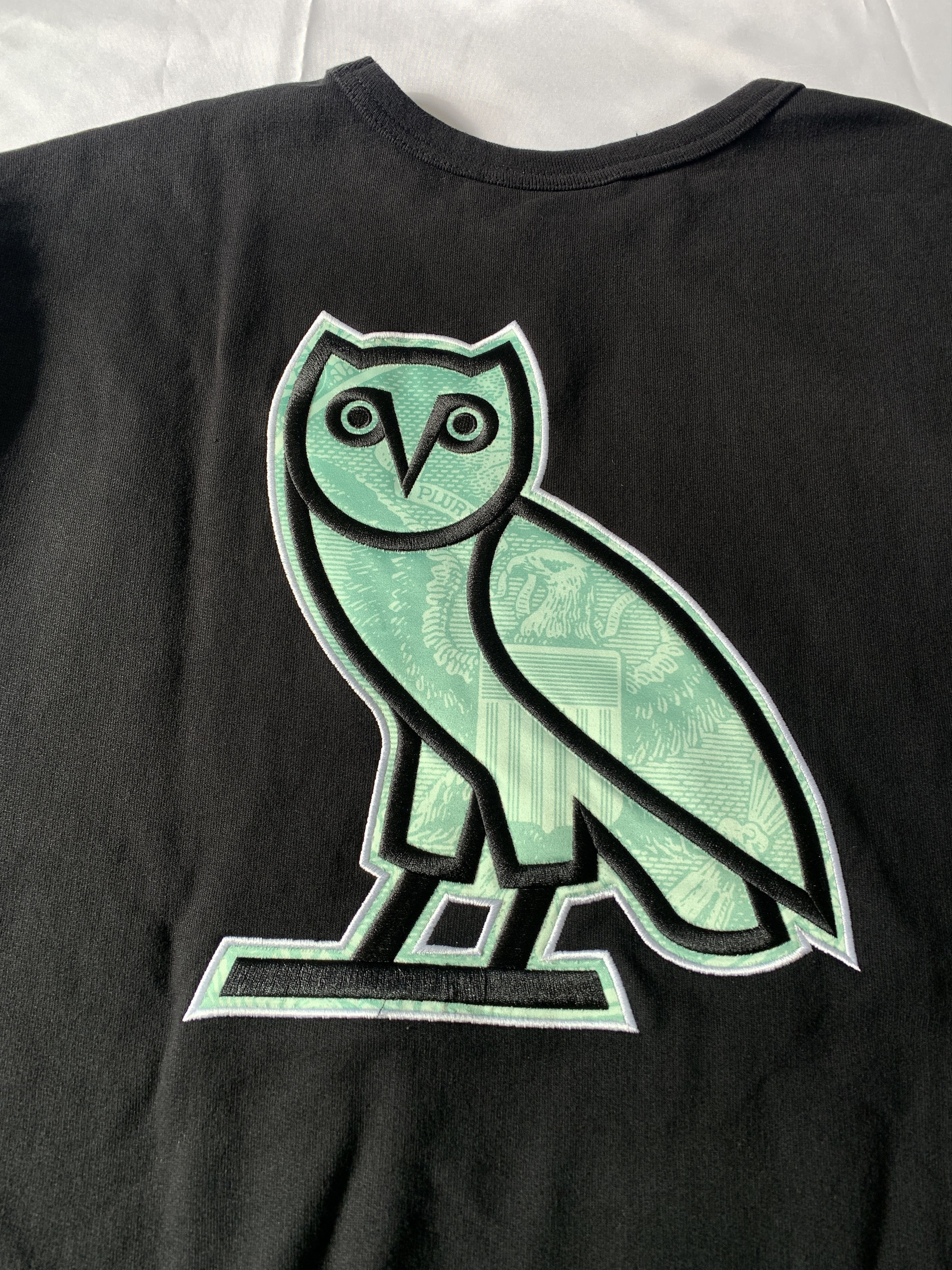 Drake OVO Embroidered OG Owl Dollar Sign Banknote Crewneck Size US XL / EU 56 / 4 - 2 Thumbnail