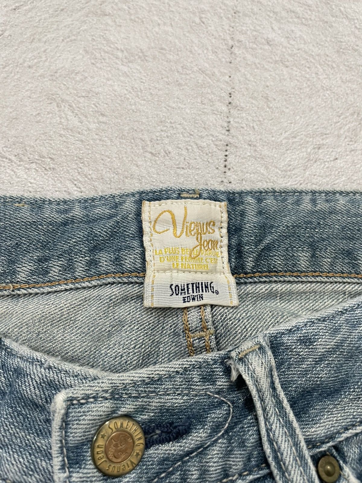 Maison Margiela 2000s Diesel Flare Denim Bootcut Distressed Blue Jeans Y2K Size 27" / US 4 / IT 40 - 6 Thumbnail