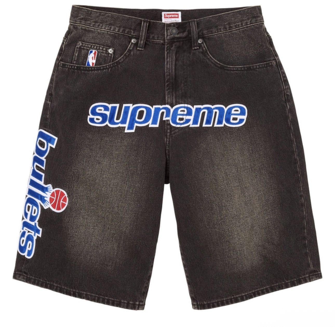 【36】Supreme Shadows Baggy Denim Short Supreme Supreme Shadows Baggy Denim Shorts Art Dealer 36 SS26