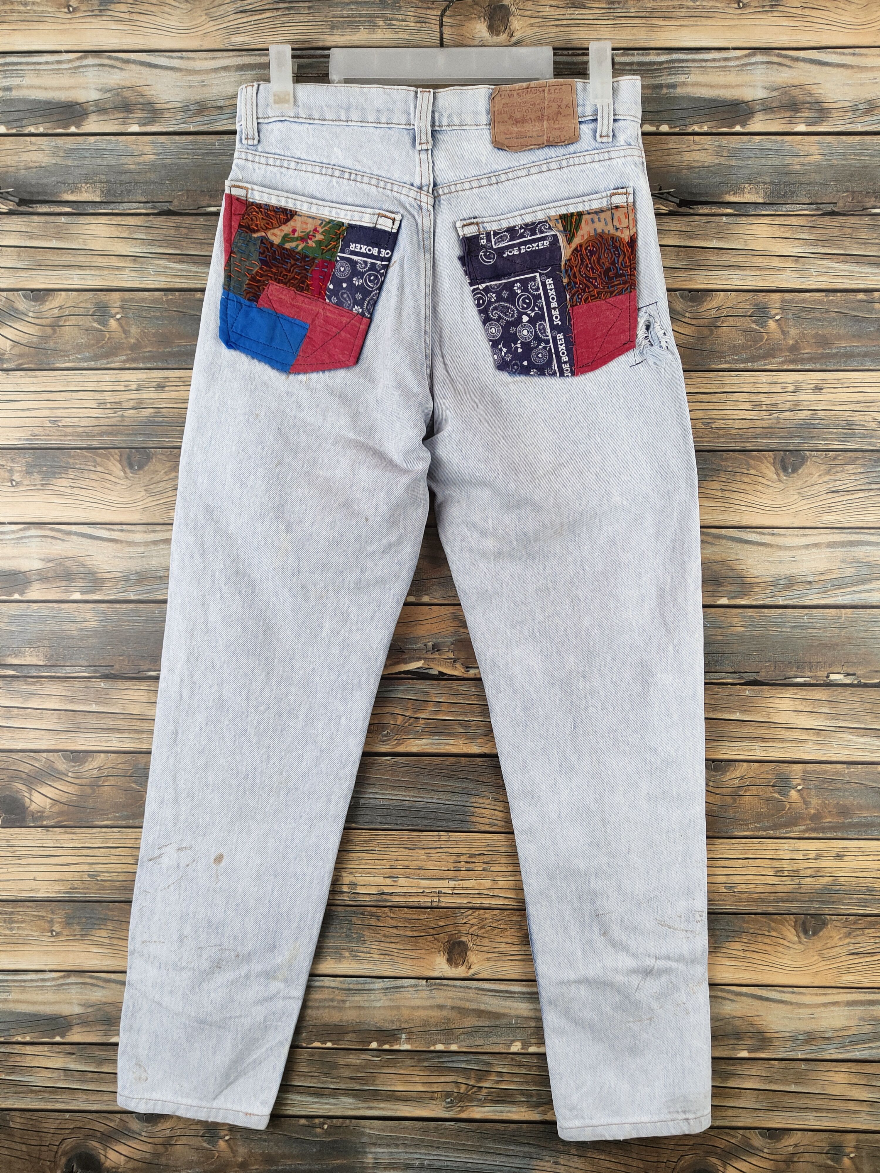 Levi's DL Levi's Light Distressed patchwork Ripped denim #46-832 Size US 29 - 7 Thumbnail