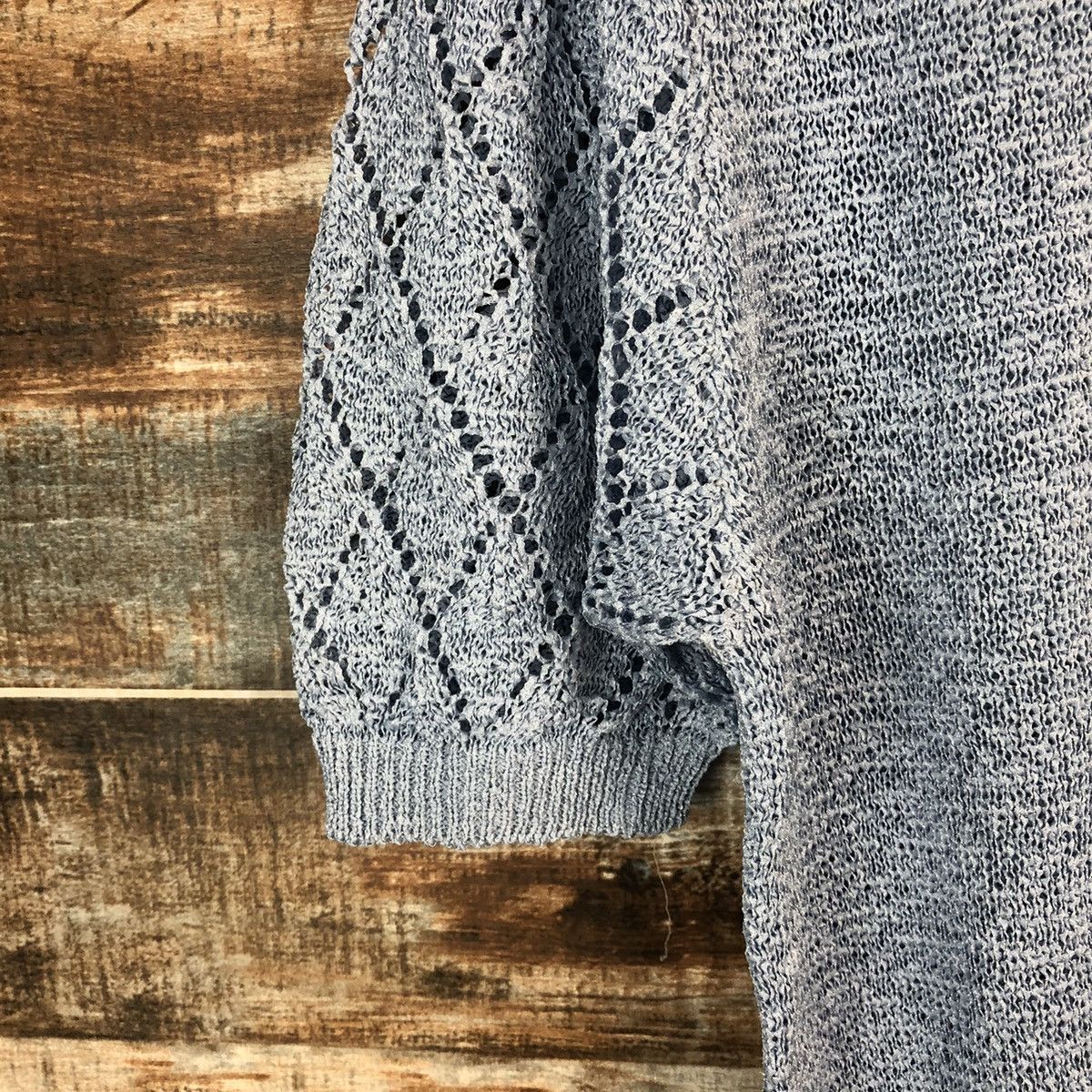 Homespun Knitwear × Japanese Brand La Reine Blue Knitwear #A1793 Size XS / US 0-2 / IT 36-38 - 7 Thumbnail