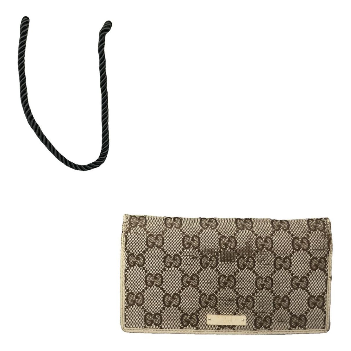 Gucci Horsebit 1955 Beige Cotton Wallet Size ONE SIZE - 1 Thumbnail