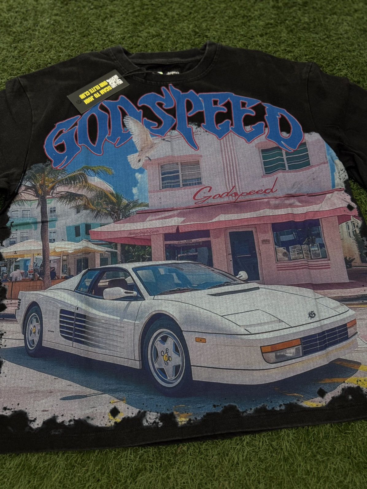 Godspeed Godspeed Black Miami Car Tee Shirt Size M (NEW) Size US M / EU 48-50 / 2 - 4 Thumbnail