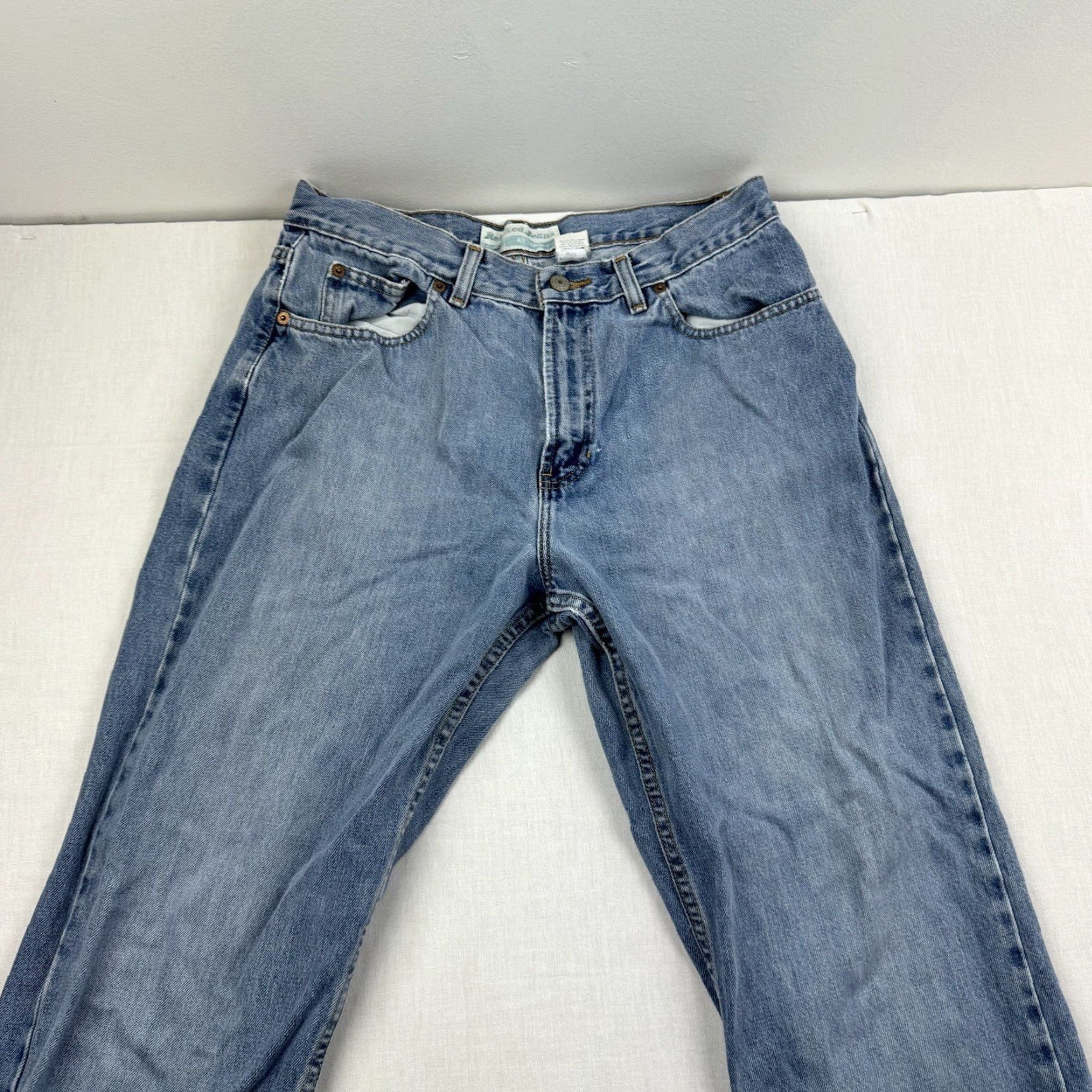 Old Navy VINTAGE Old Navy Jeans Womens 12 Short Blue Relaxed at Waist Denim Straight 90s Grunge Mens/Womens? Wait end. Size 34" / US 12 / IT 48 - 2 Thumbnail