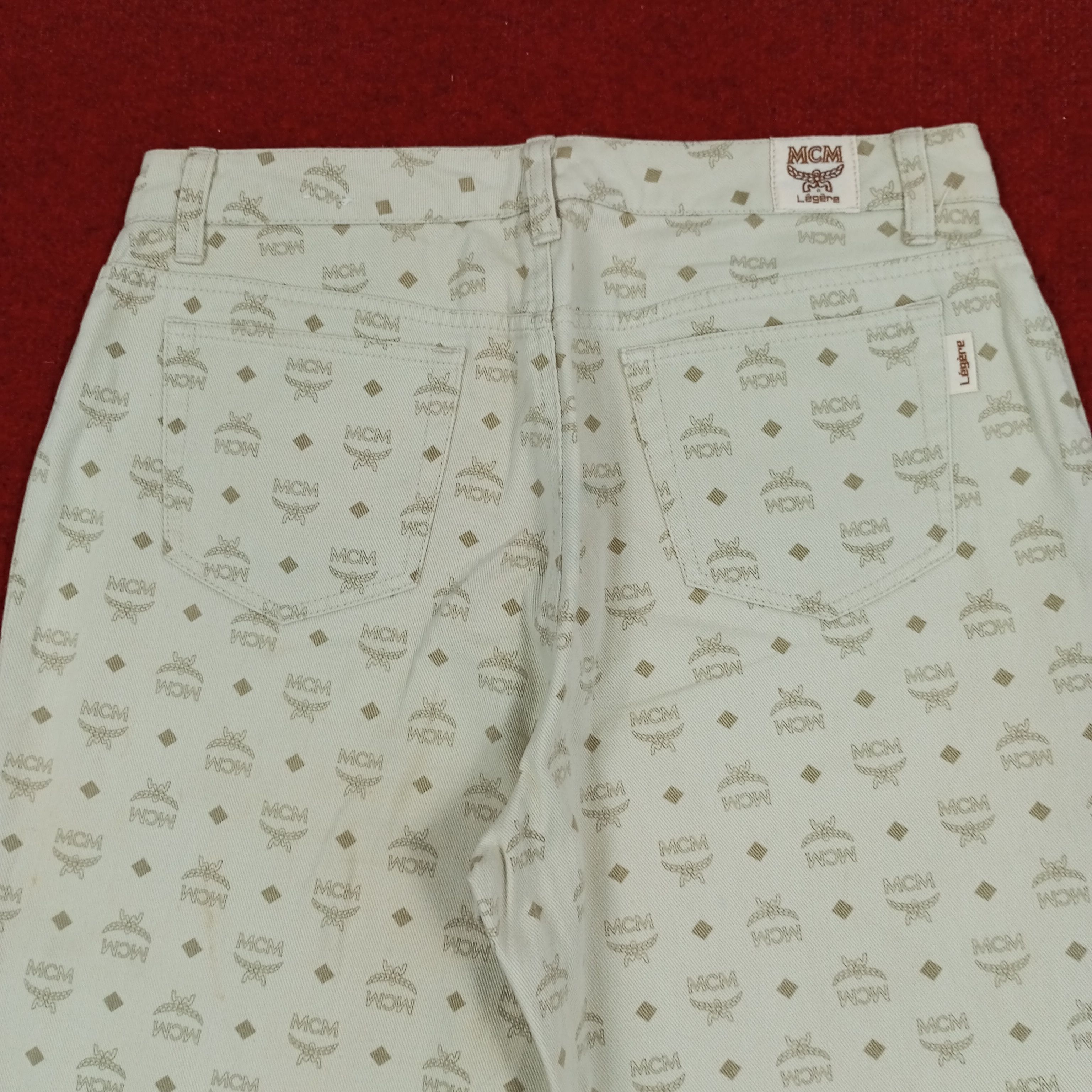 MCM × Vintage MCM Legere Luxury Fashion Brand Monogram Style Pants Size US 29 - 5 Thumbnail