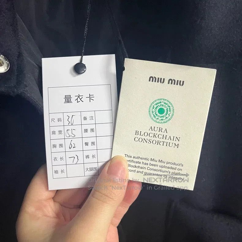 Miu Miu Miu Miu Black Logo Print Cotton Jacket. Size US S / EU 44-46 / 1 - 2 Thumbnail