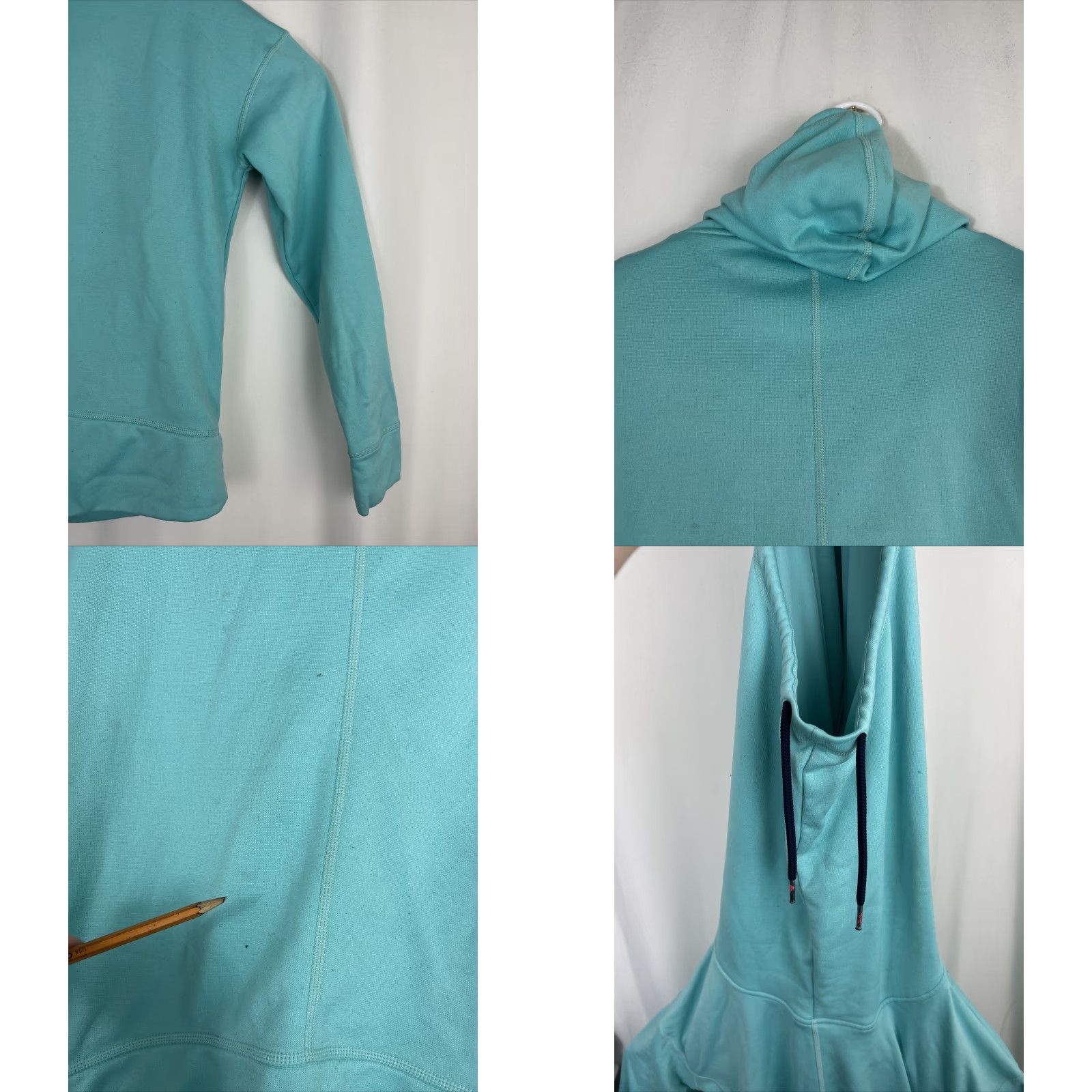 The North Face The North Face Womens Hoodie Large Long Sleeve High Neck Teal Pullover Size L / US 10 / IT 46 - 10 Thumbnail